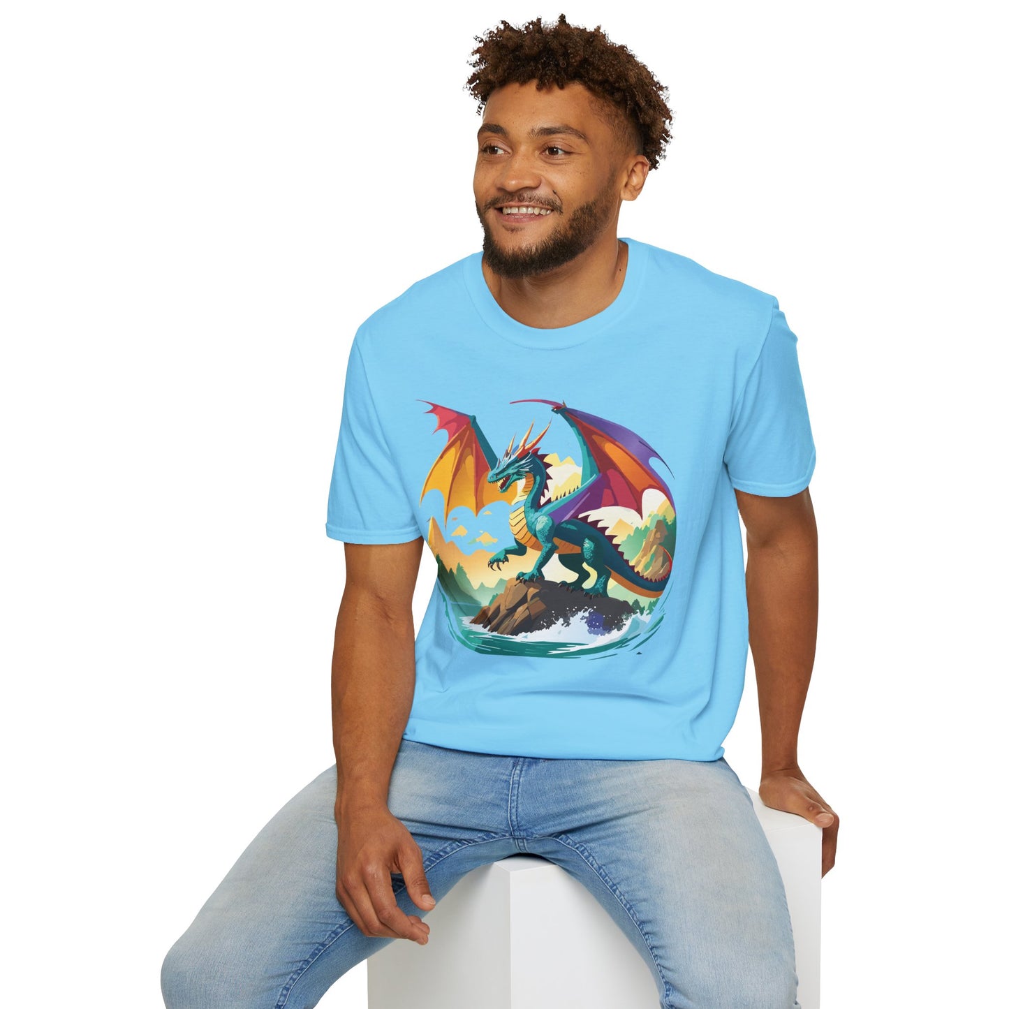Dragon T Shirt, Dragon Shirt, Shirt with Animals, Animal Shirt