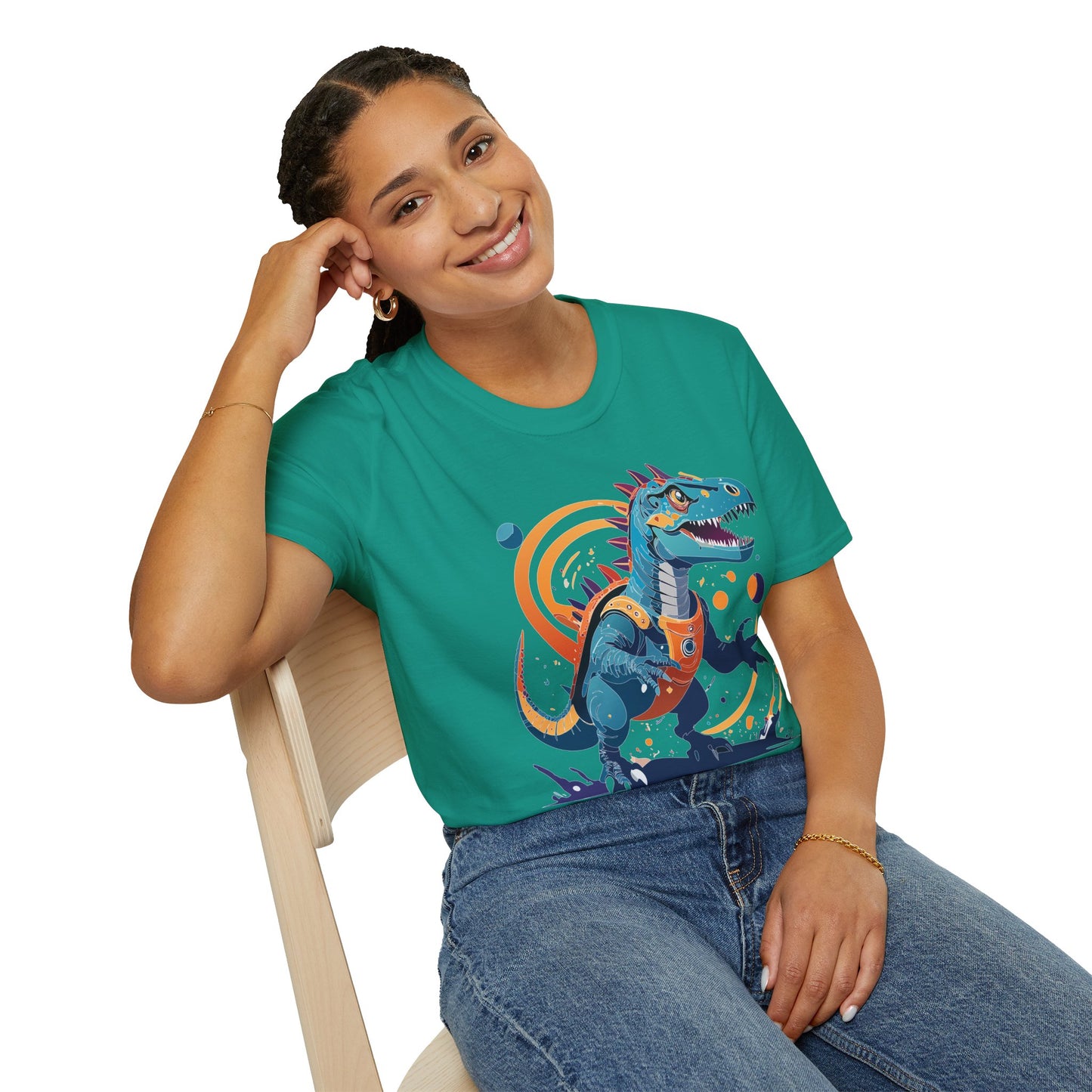 Unisex Alien T Shirt Cosmos Tee With Alien Design Gildan Softstyle 64000 Ring Spun Cotton