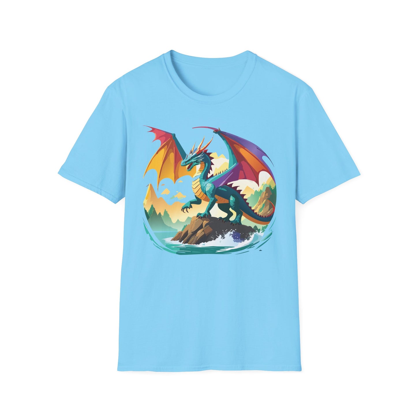 Dragon T Shirt, Dragon Shirt, Shirt with Animals, Animal Shirt