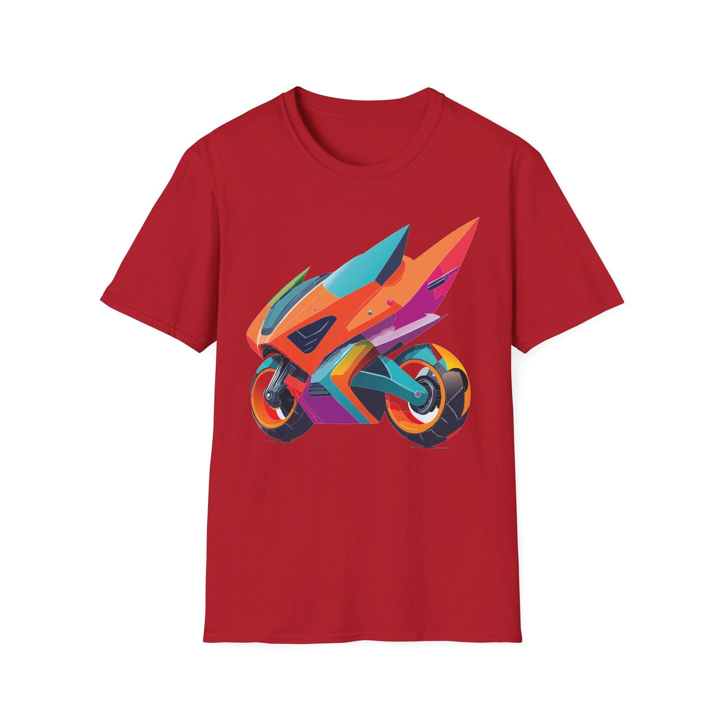Unisex Bike T Shirt Moto Shirt Motorcycle MTB T Shirt 100 Percent Cotton Softstyle