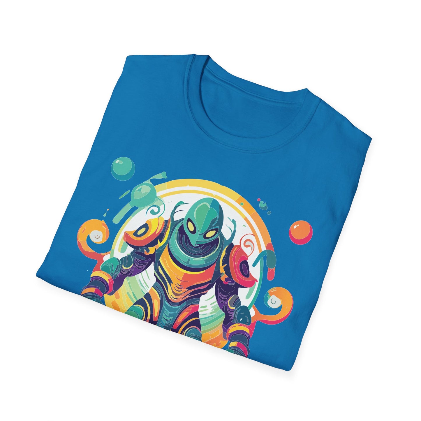 Cosmos Alien T Shirt Unisex Softstyle 64000 with Art Design Durable Comfort Artwork Tee