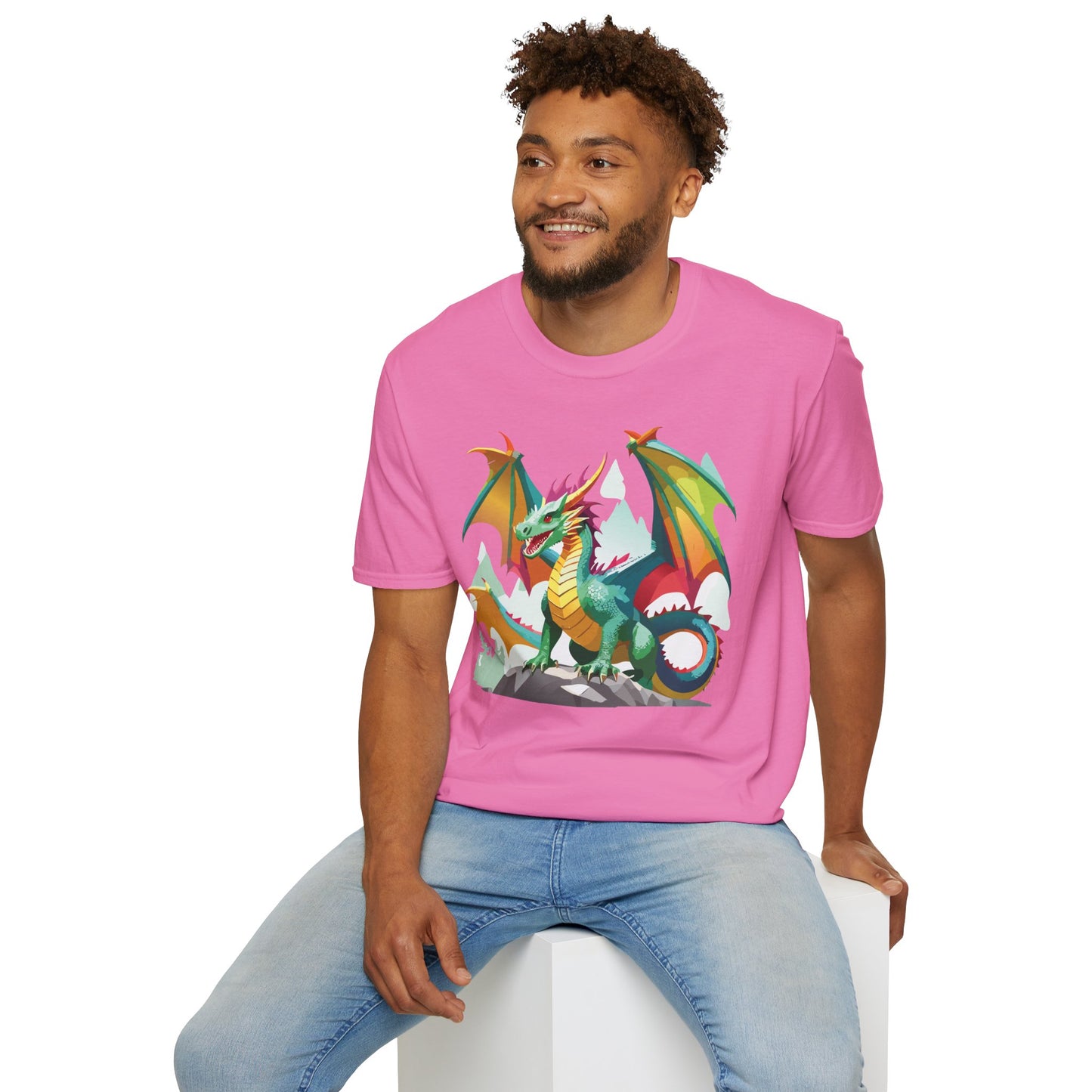 Dragon Graphic T Shirt for Men and Women Unisex Animal Design Softstyle Cotton Tee Premium Quality