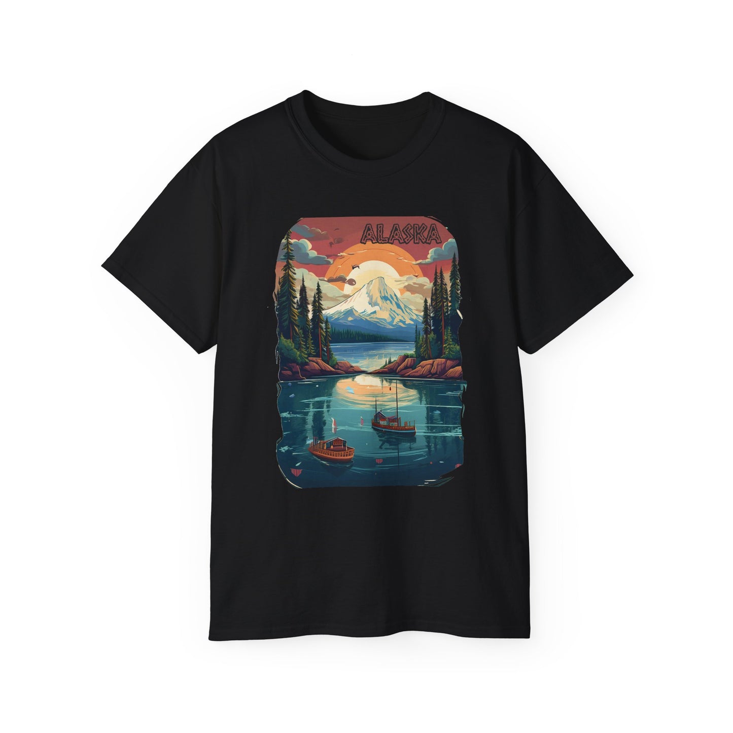 Alaska Graphic Unisex Cotton T‑Shirt 3