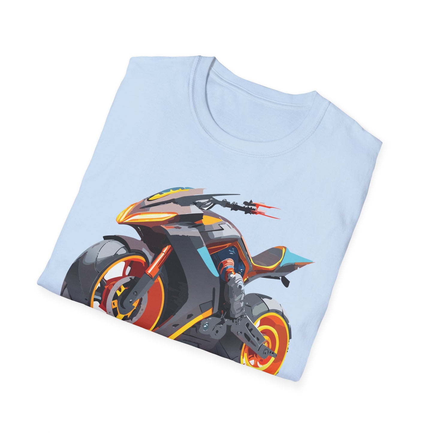 Unisex Bike T Shirt With Motorcycle Graphic MTB Tee Cotton Softstyle Comfort For Riders