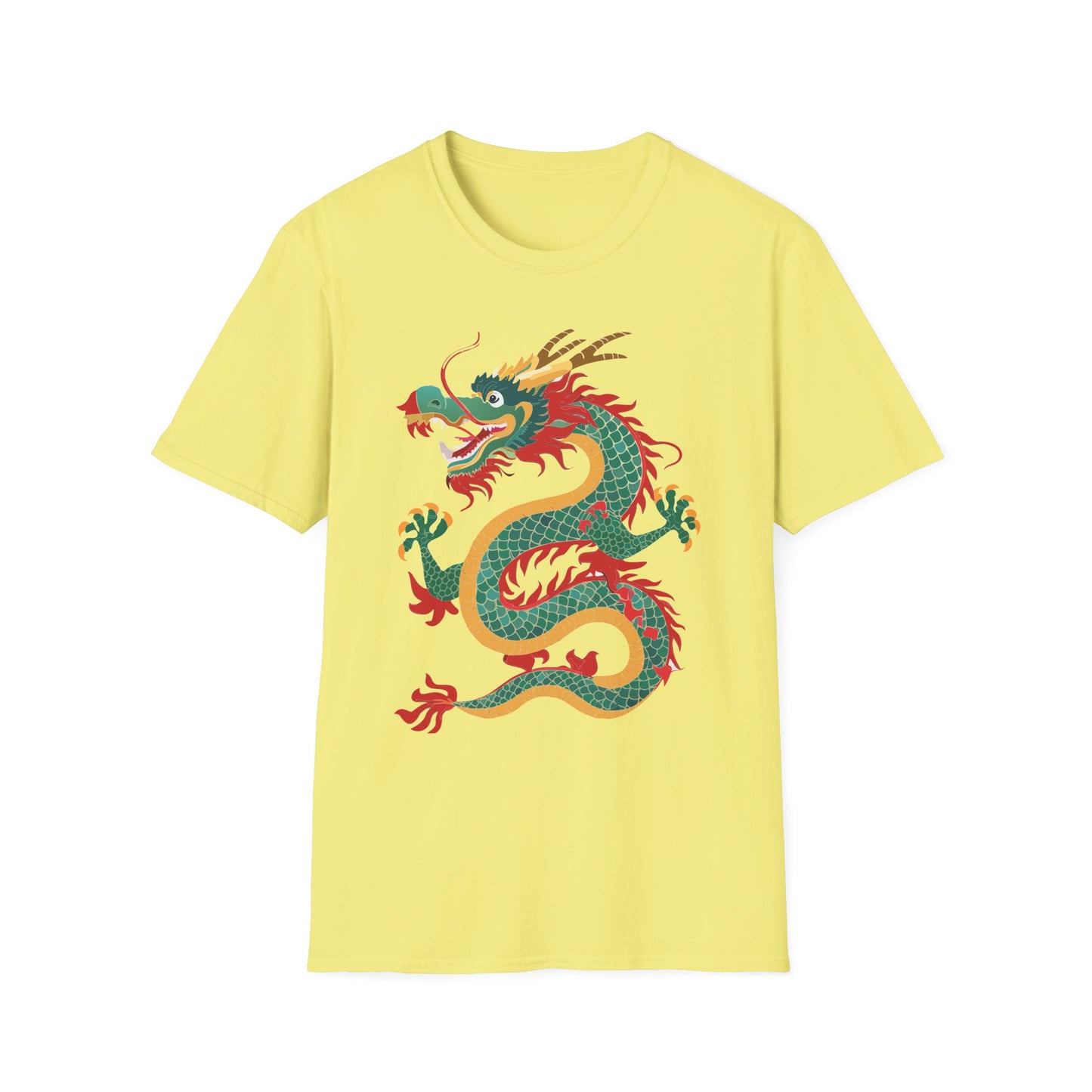 Dragon T Shirt Unisex Dragon Shirt With Animal Art Design Gildan Softstyle Tee 100 Cotton