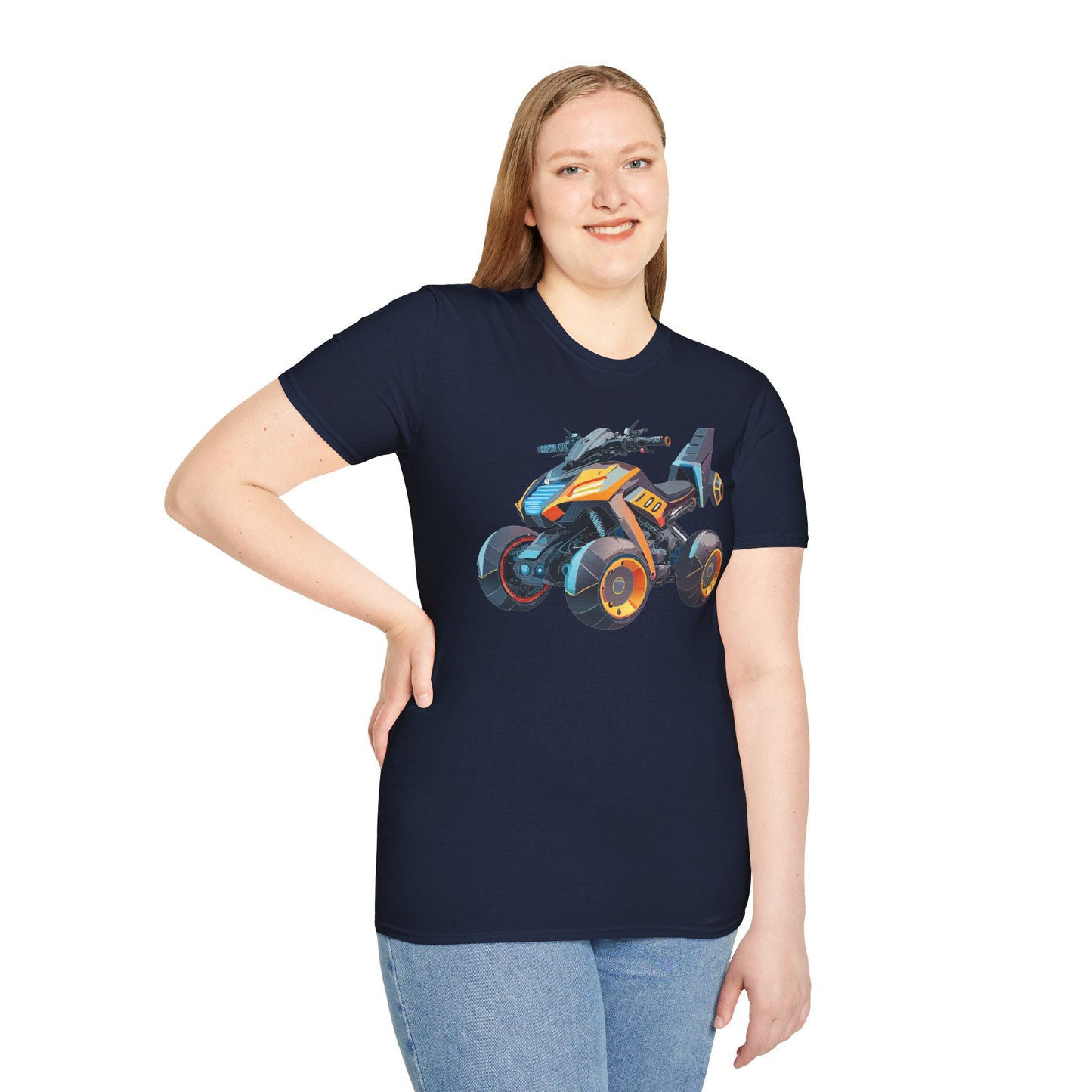 Unisex Bike T Shirt Moto Shirt With Motorcycle Design MTB Tee For Riders One Hundred Percent Cotton