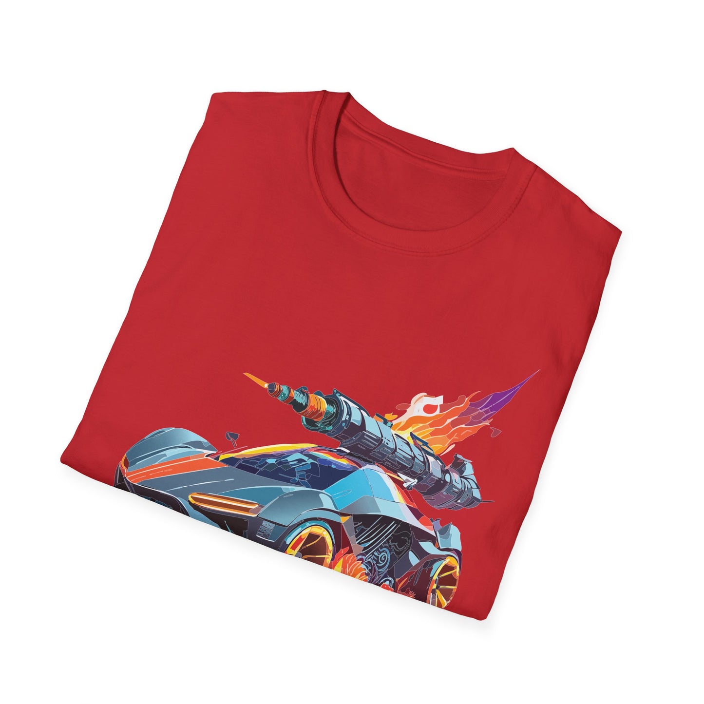 Car T Shirt for Car Lovers Unisex Softstyle Tee 64000 Hot Wheels Design Shirt with Cars