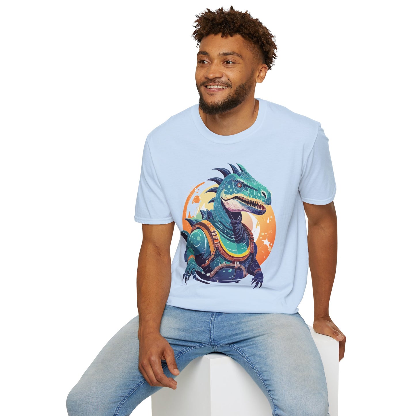 Alien T Shirt Cosmos Design Unisex Softstyle 64000 Graphic Artwork Tee With Aliens