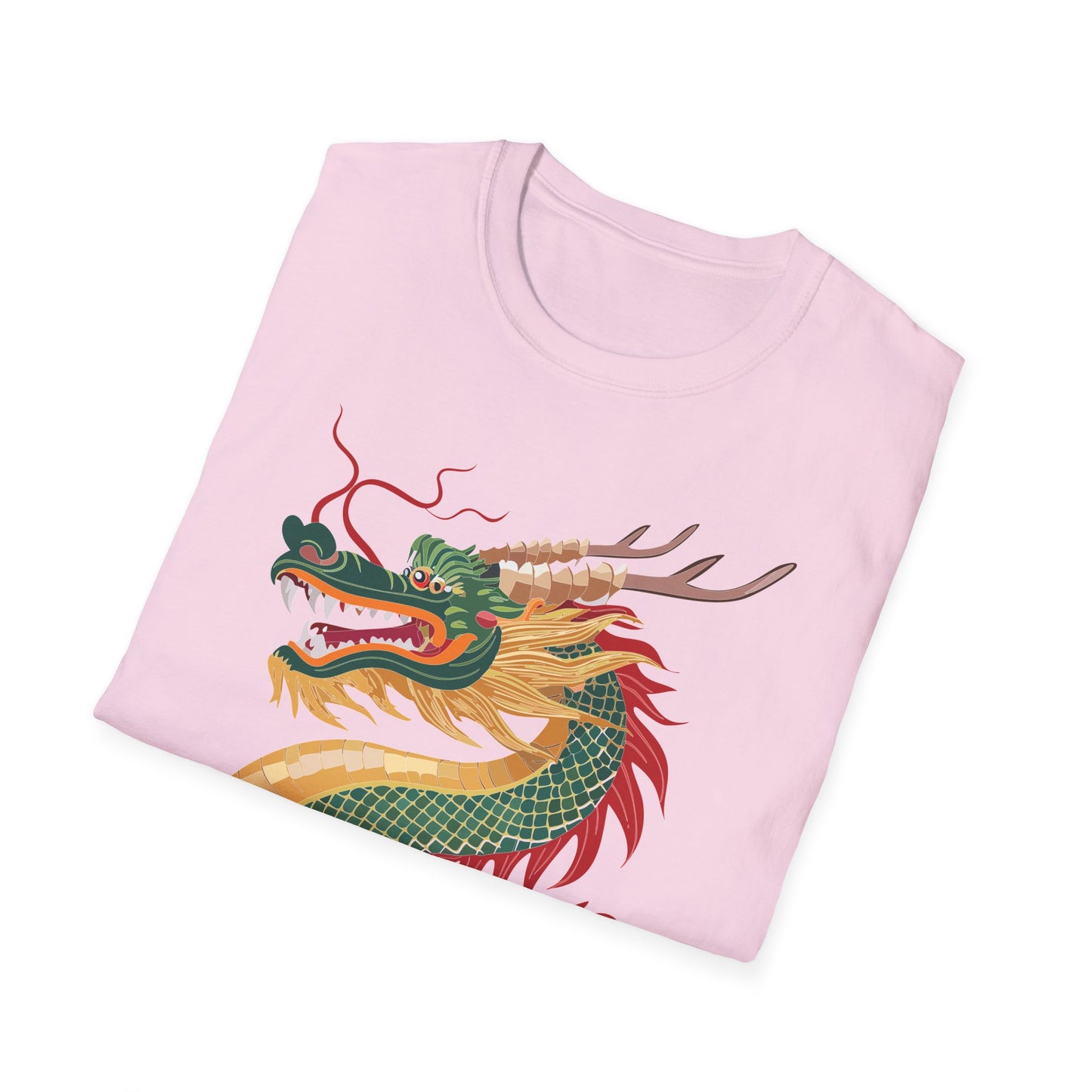 Dragon T Shirt Unisex Dragon Shirt With Animal Art Design Gildan Softstyle 64000 Tee