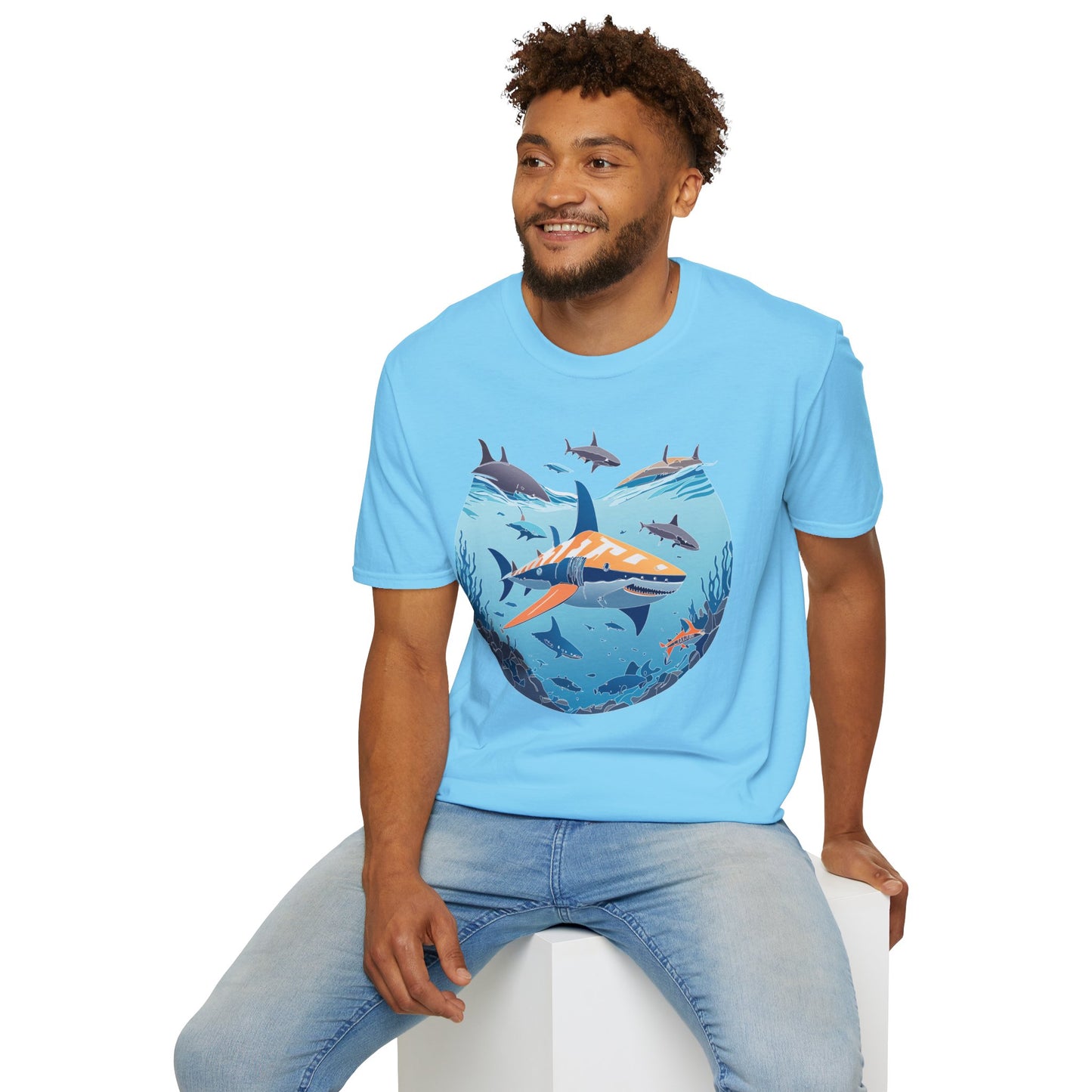 Ocean Tee Shirt, Ocean Shirt, Shirt with Ocean, U boat Tees, Shirt with U-Boat