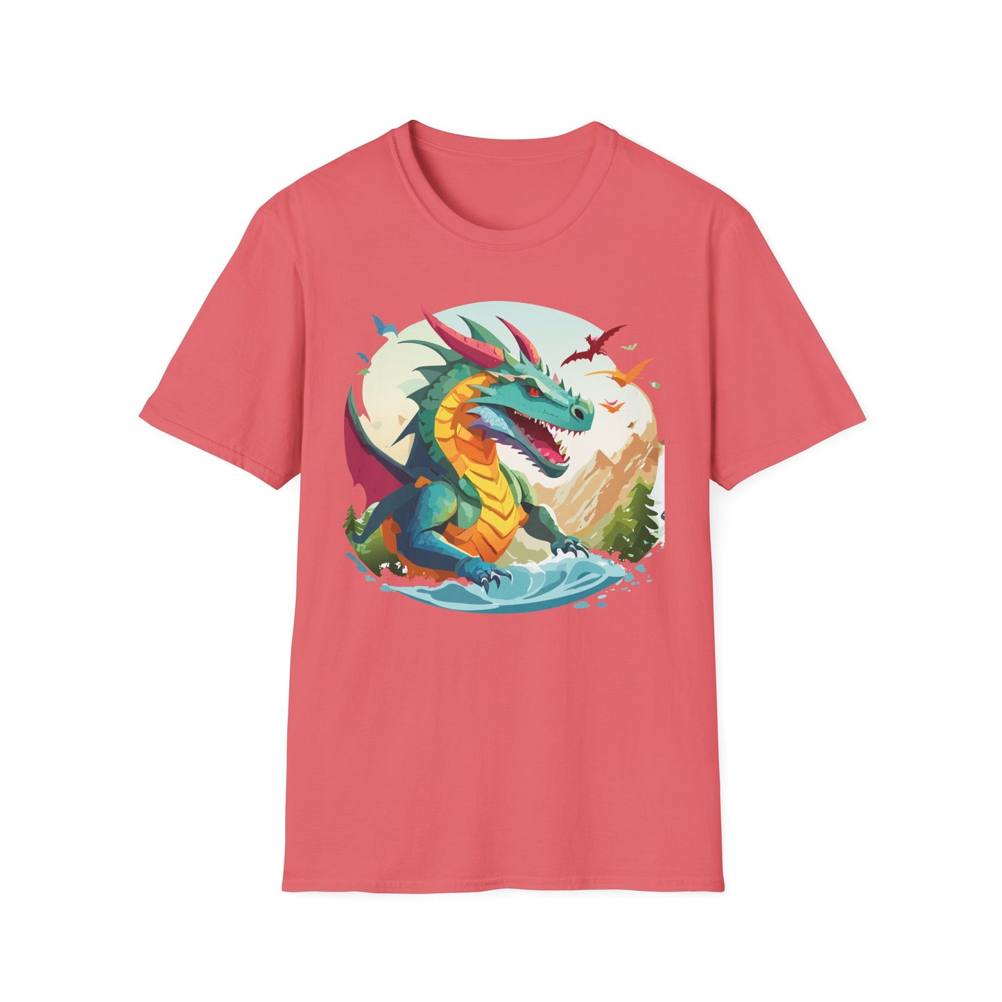 Dragon T Shirt, Dragon Shirt, Shirt with Animals, Animal Shirt
