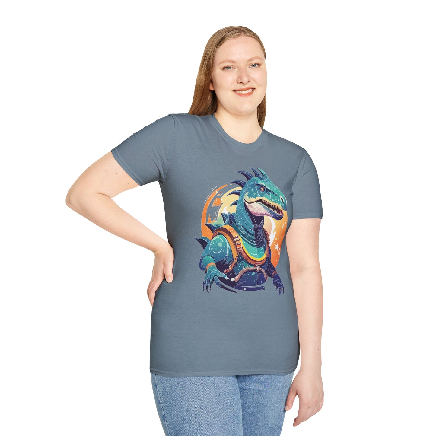 Alien T Shirt Cosmos Design Unisex Softstyle 64000 Graphic Artwork Tee With Aliens