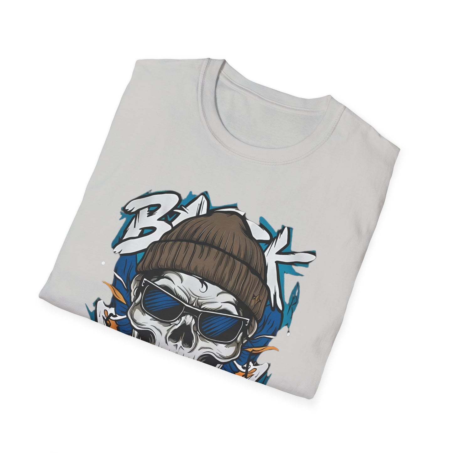 Gildan Softstyle Skull Tee Shirt Unisex Skeleton Design 100 Percent Cotton Graphic Tee