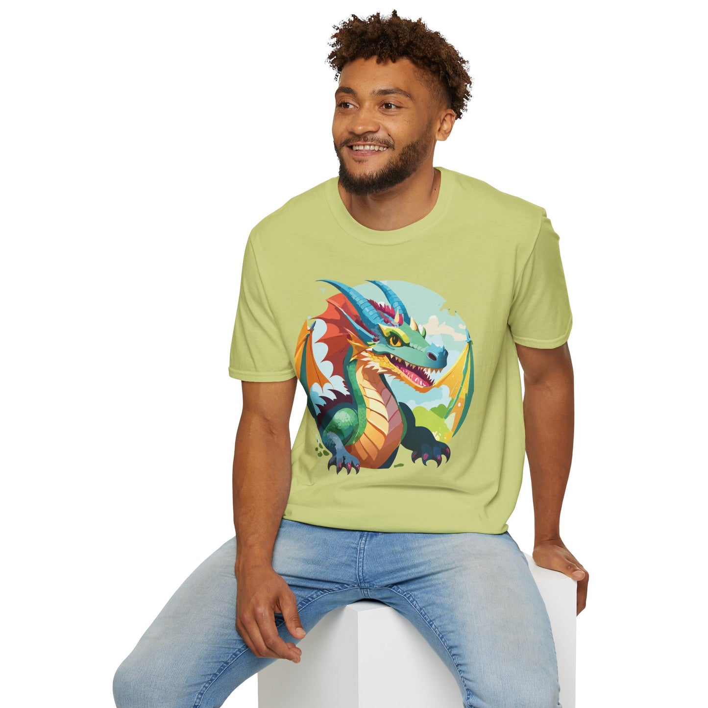 Dragon T Shirt, Dragon Shirt, Shirt with Animals, Animal Shirt