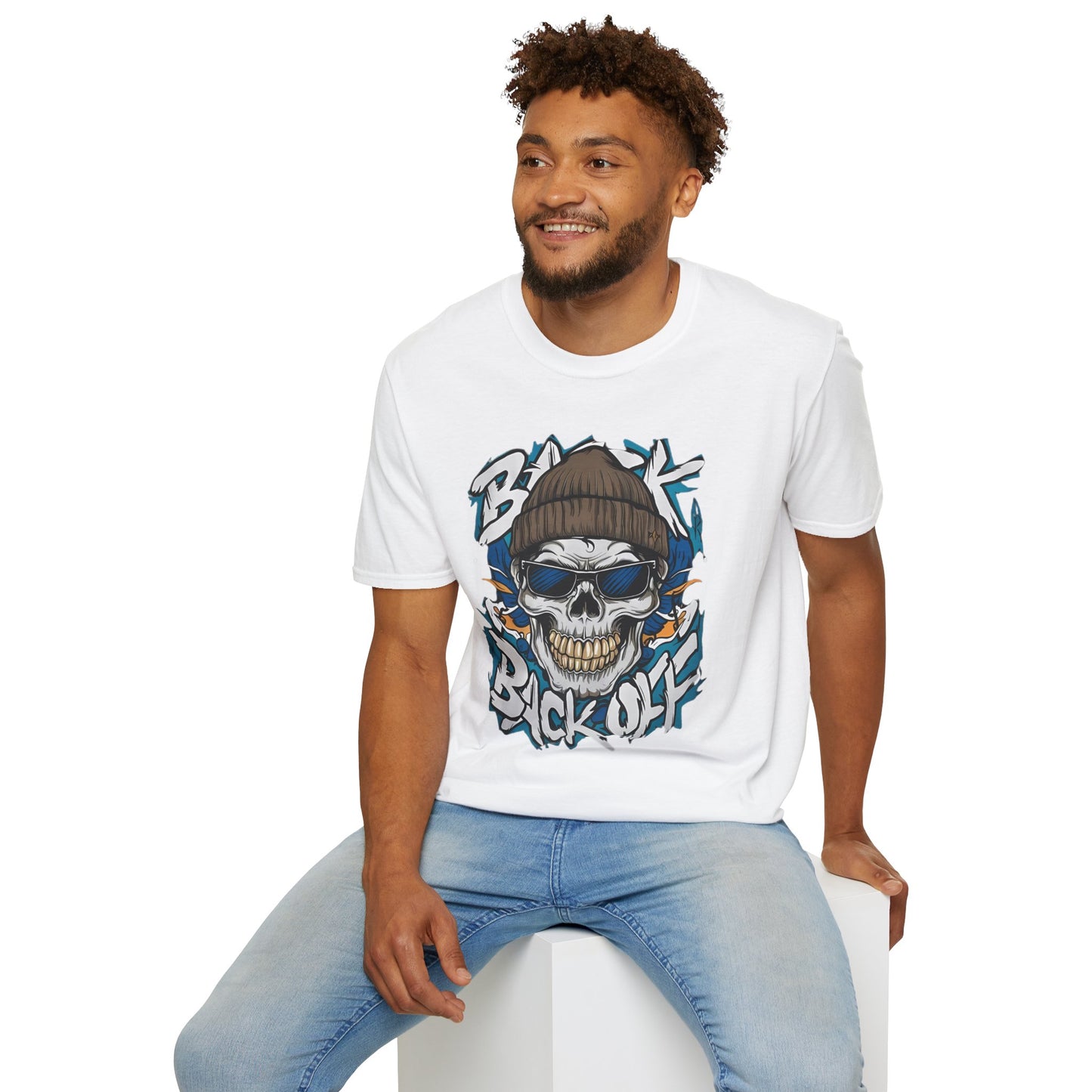 Gildan Softstyle Skull Tee Shirt Unisex Skeleton Design 100 Percent Cotton Graphic Tee