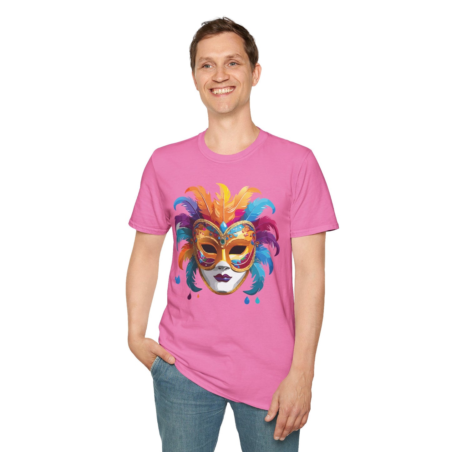 Mask Tee Shirt, Mask Shirt, Shirt with Mask, Masquerade Tees