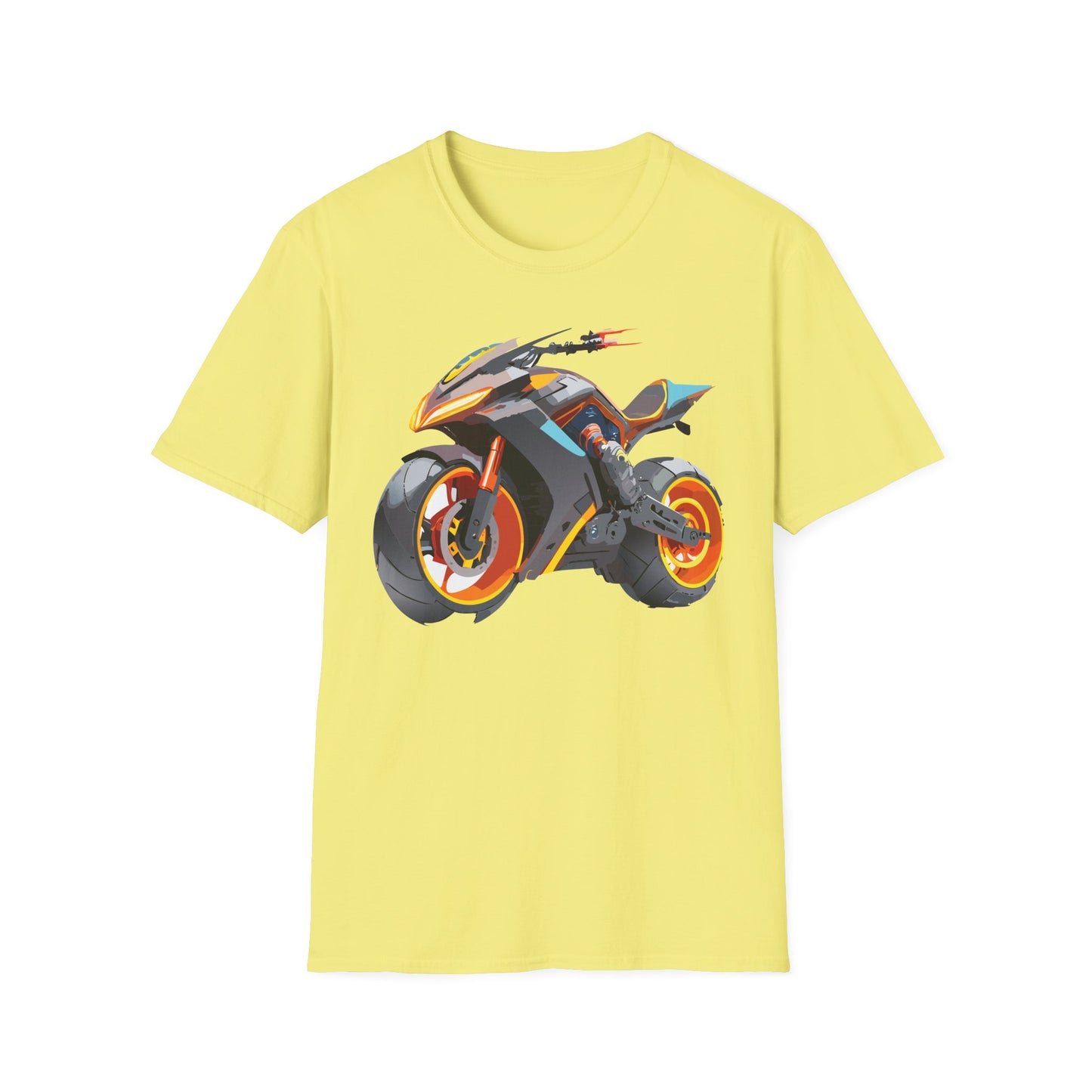 Unisex Bike T Shirt With Motorcycle Graphic MTB Tee Cotton Softstyle Comfort For Riders