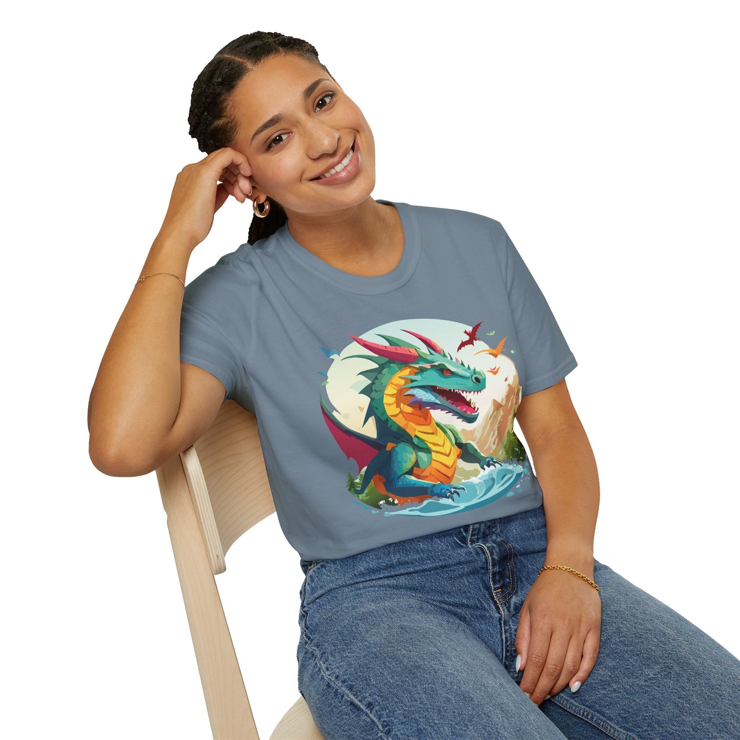 Dragon T Shirt, Dragon Shirt, Shirt with Animals, Animal Shirt