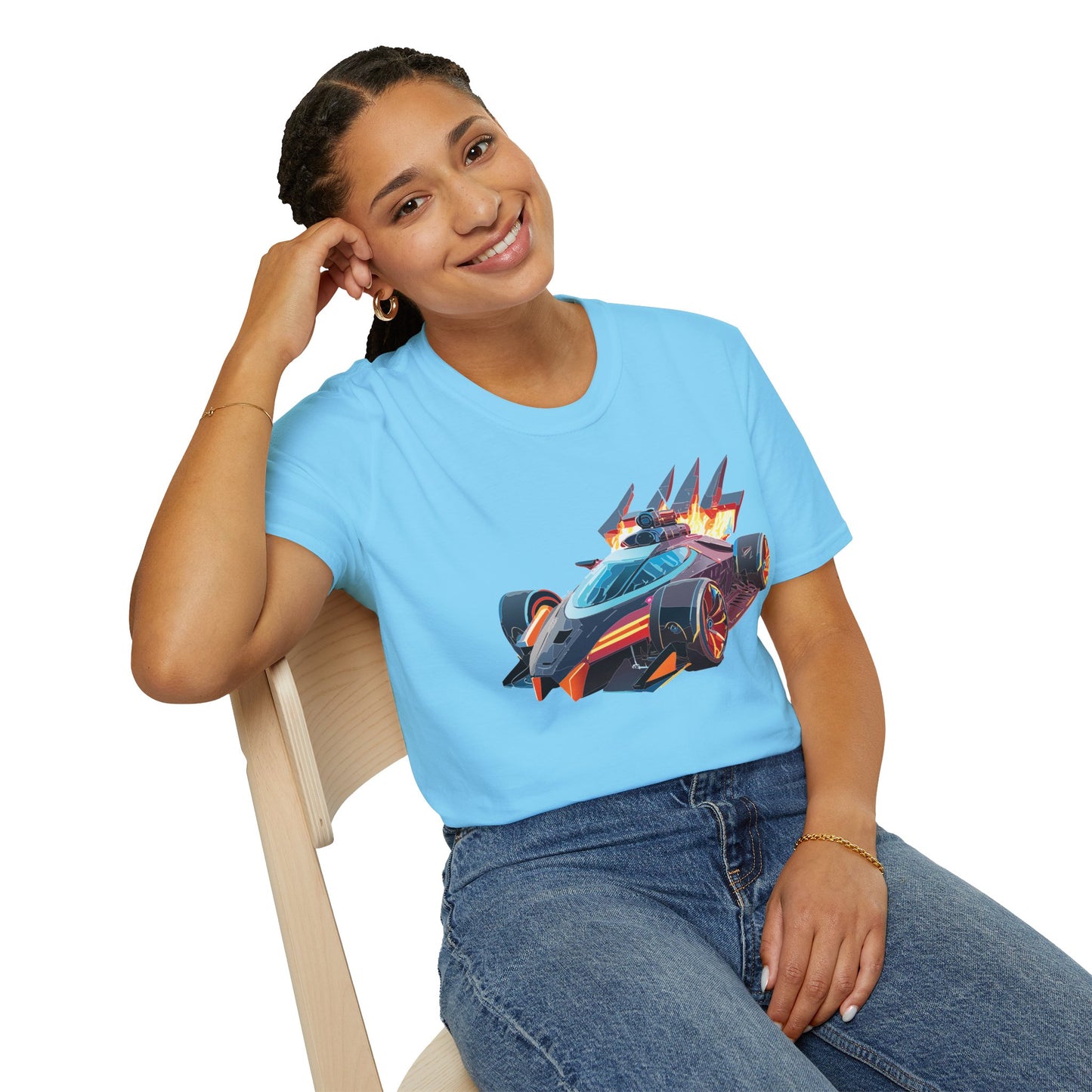 Car T Shirt Unisex Softstyle Cotton Tee With Cars Graphic Hot Wheels Design For Men Women