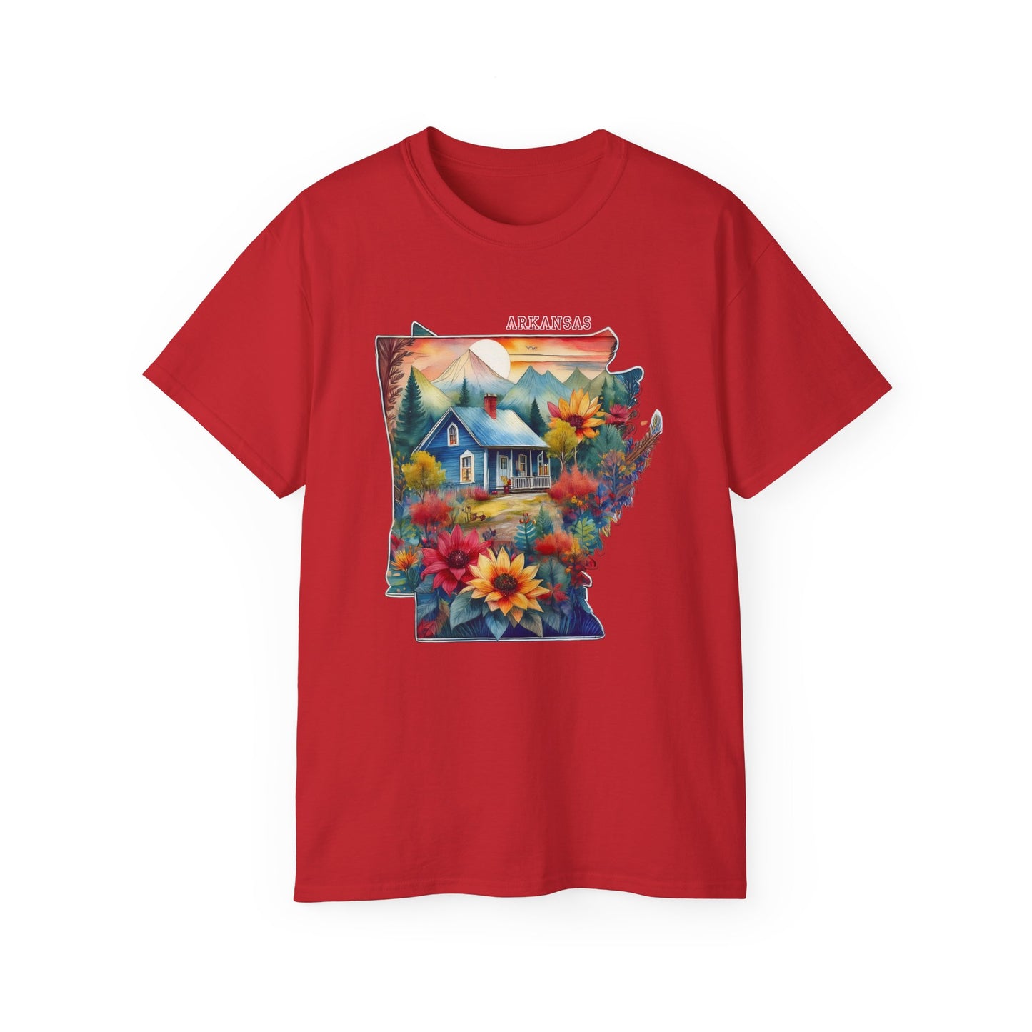 Arkansas Graphic Unisex Cotton T‑Shirt 2