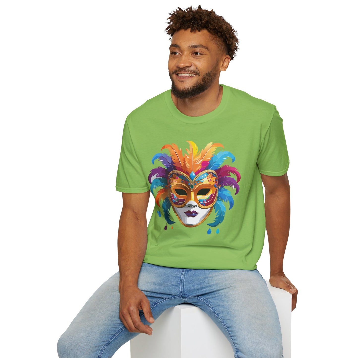 Mask Tee Shirt, Mask Shirt, Shirt with Mask, Masquerade Tees