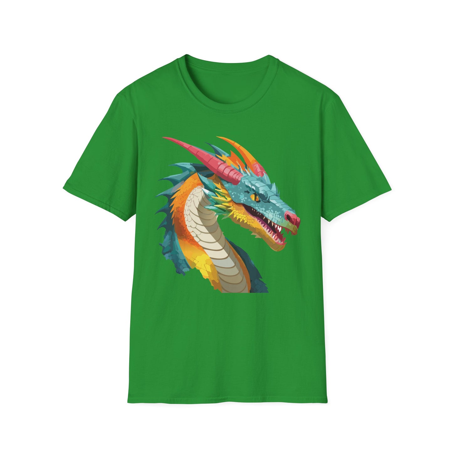 Dragon T Shirt Unisex Softstyle Art Design Tee With Animals Theme Gildan 64000 Premium Quality