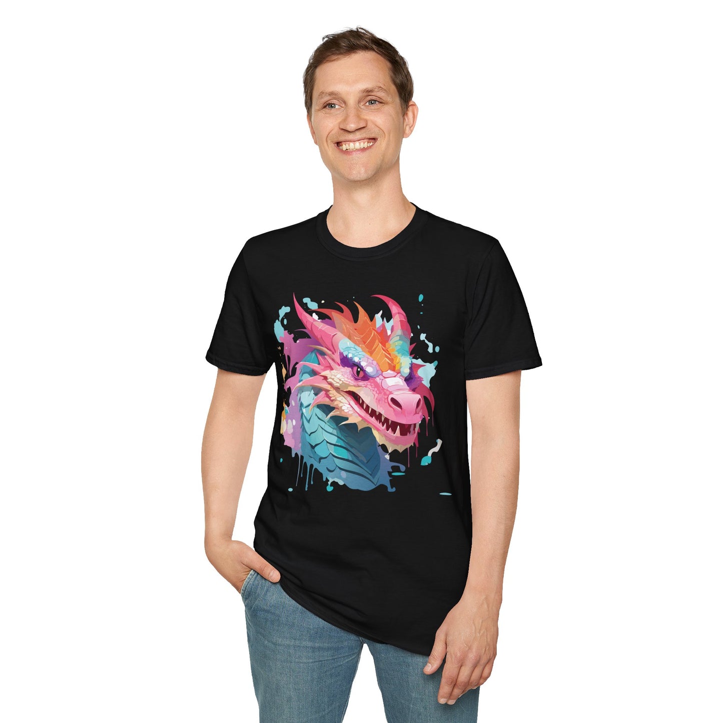 Dragon T Shirt, Dragon Shirt, Shirt with Animals, Animal Shirt
