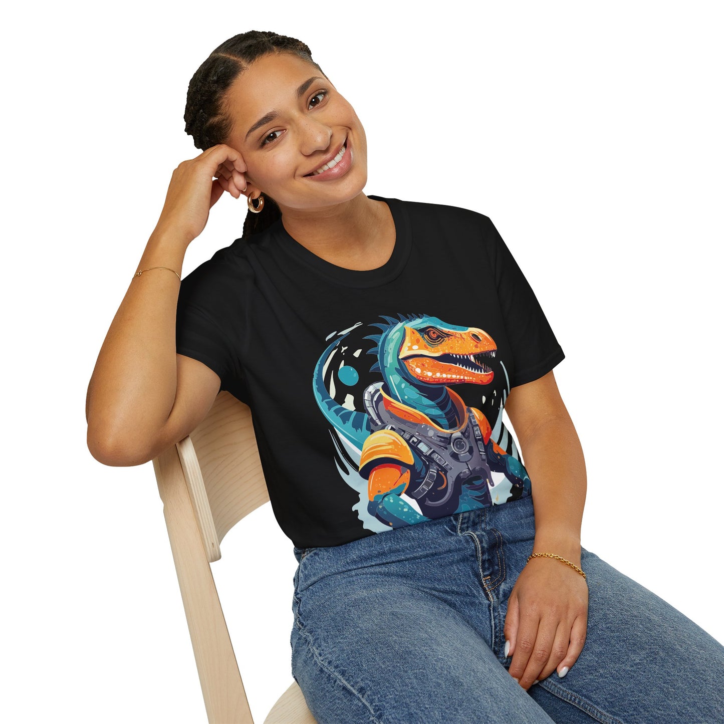 Gildan Alien Cosmos T Shirt Unisex Softstyle 64000 Cotton Tee With Alien Art Design Graphic Print