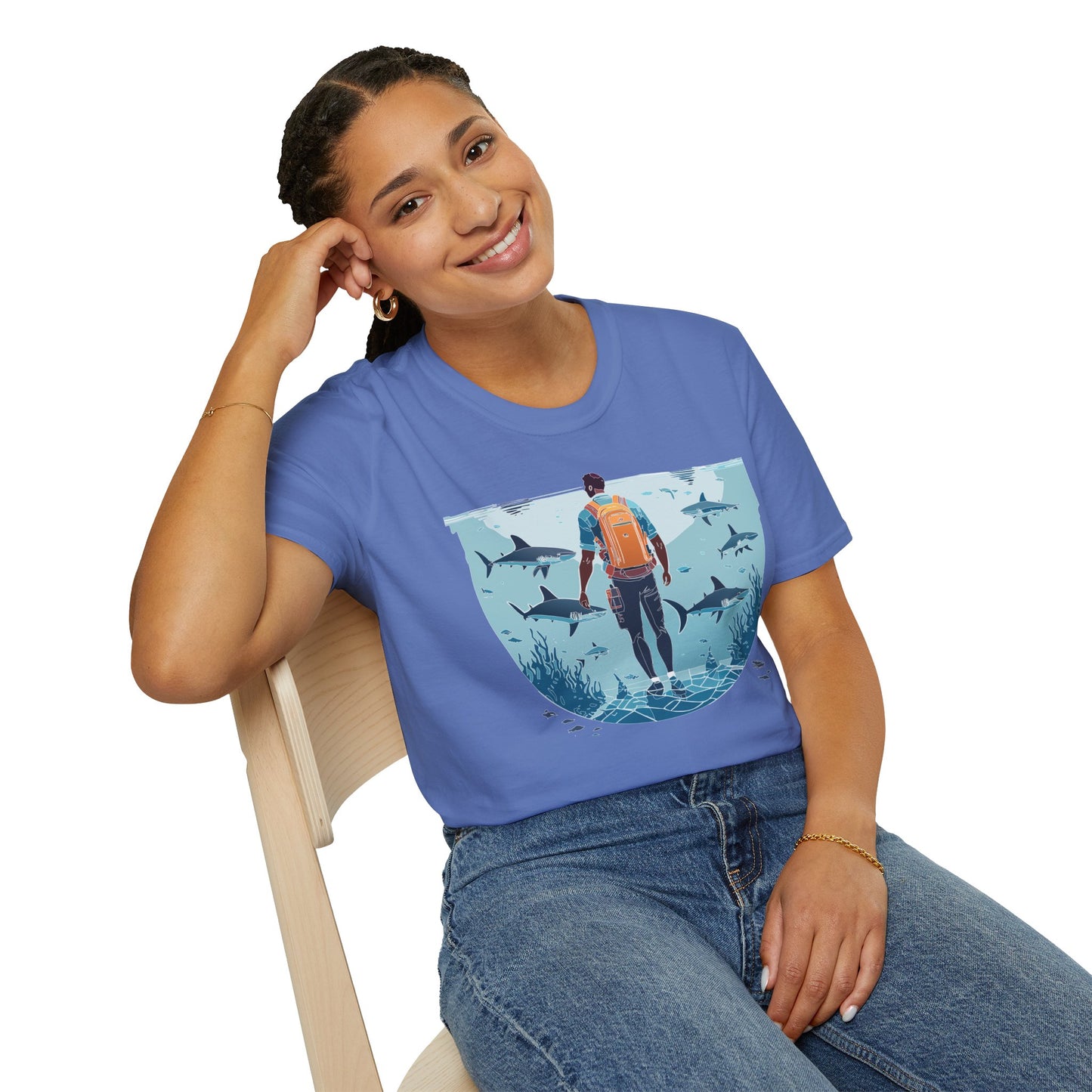 Ocean Tee Shirt, Ocean Shirt, Shirt with Ocean, U boat Tees, Shirt with U-Boat