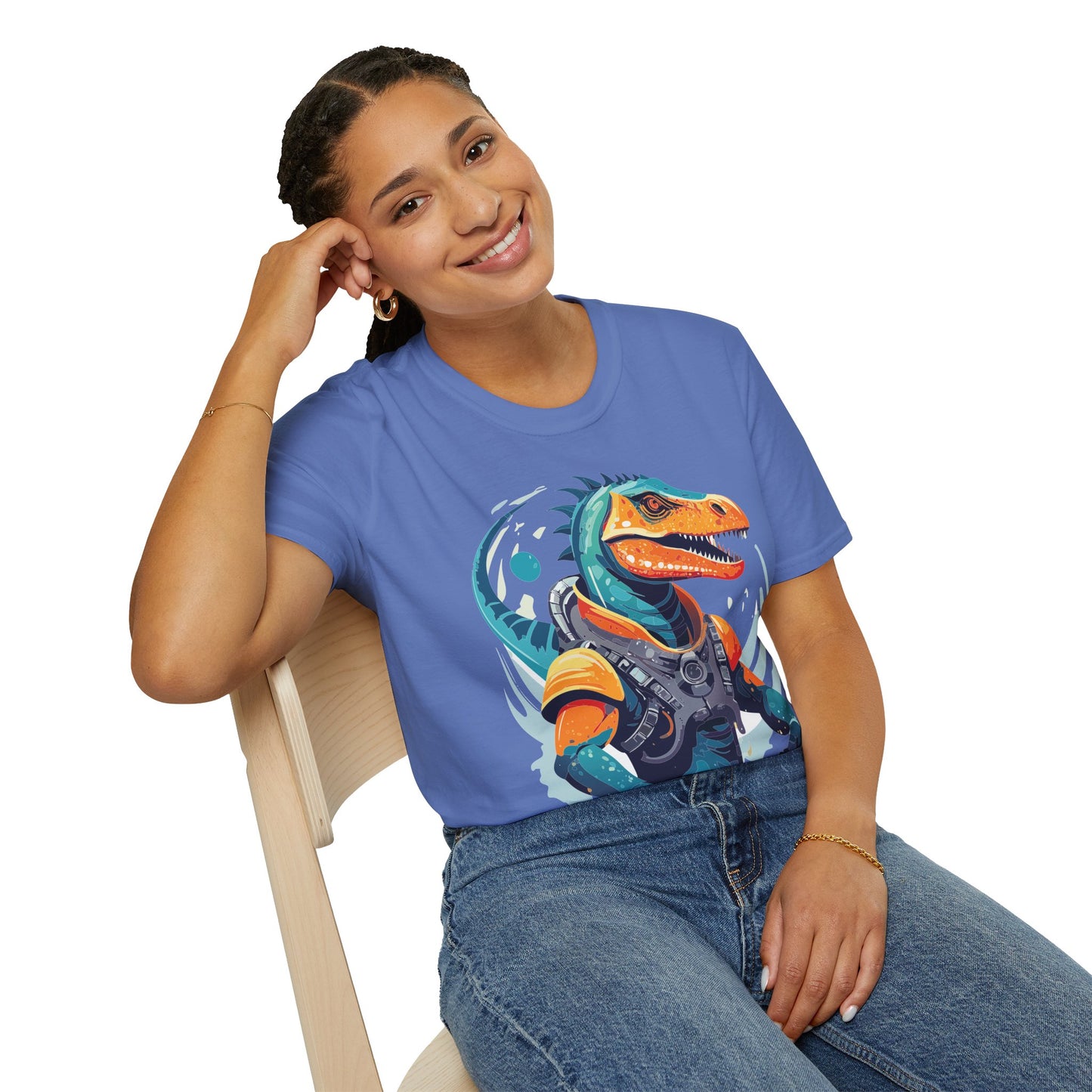 Gildan Alien Cosmos T Shirt Unisex Softstyle 64000 Cotton Tee With Alien Art Design Graphic Print
