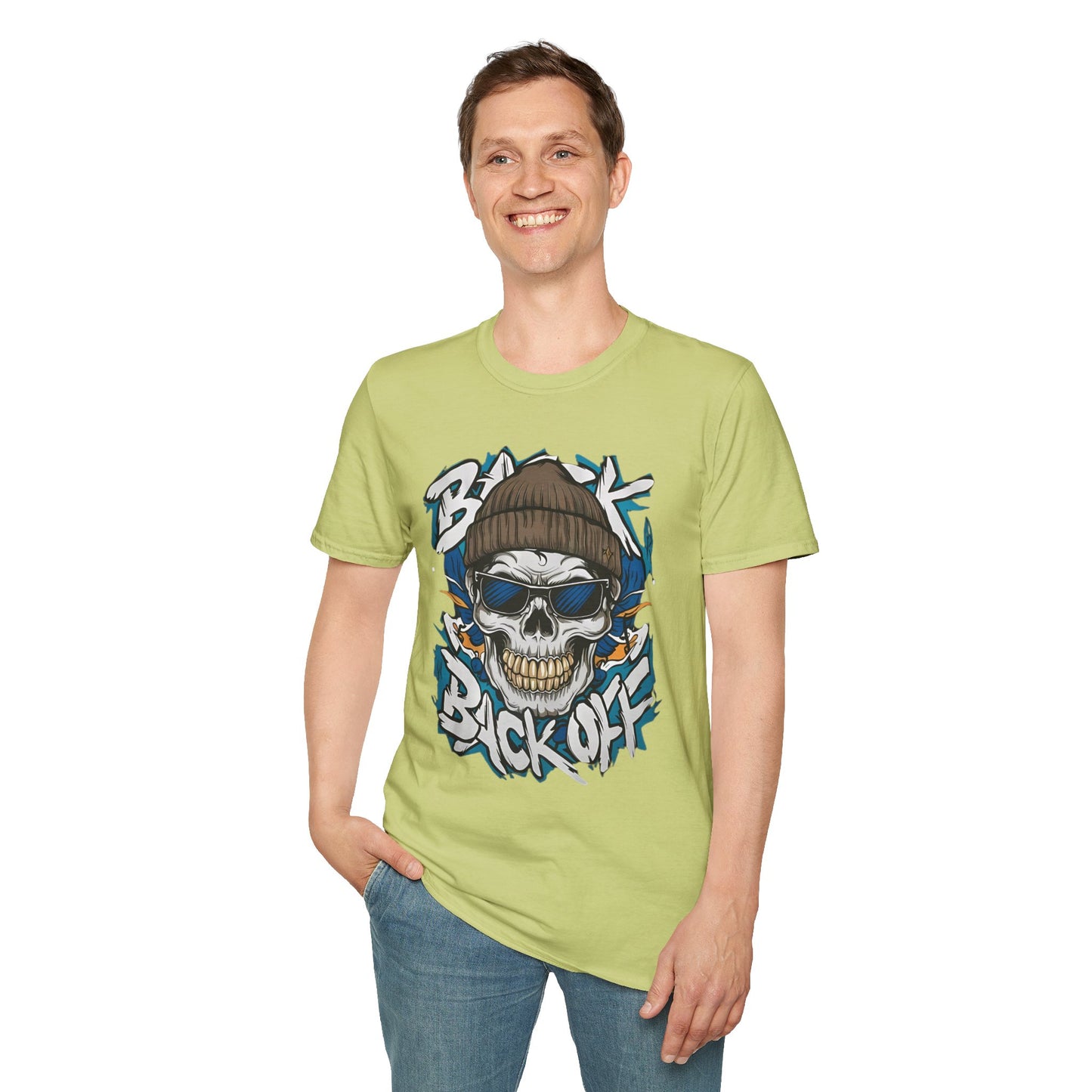 Gildan Softstyle Skull Tee Shirt Unisex Skeleton Design 100 Percent Cotton Graphic Tee