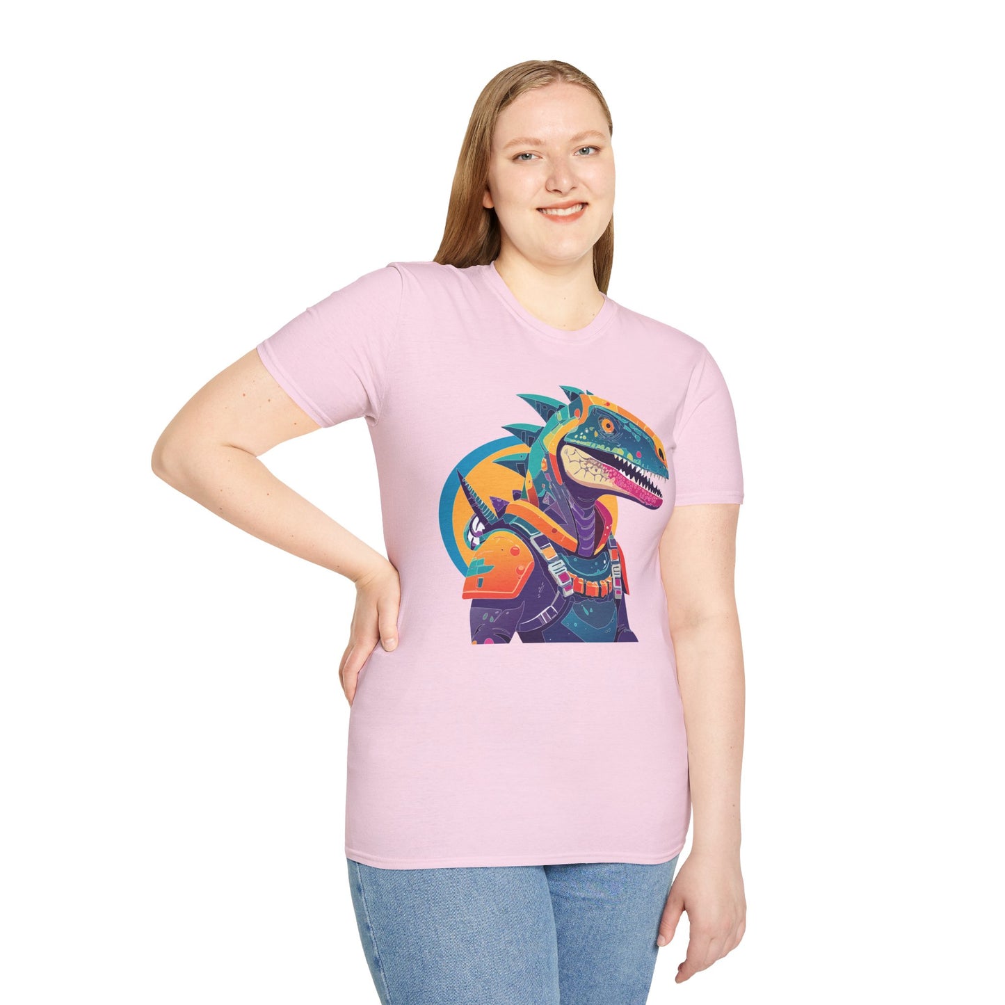 Unisex Alien Cosmos Shirt With Art Design Gildan Softstyle 64000 Short Sleeve Tee