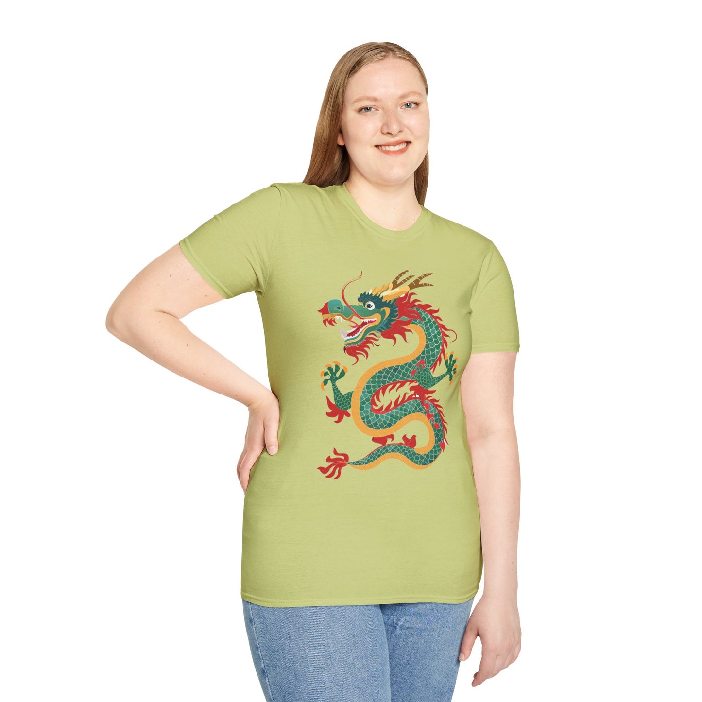 Dragon T Shirt Unisex Dragon Shirt With Animal Art Design Gildan Softstyle Tee 100 Cotton