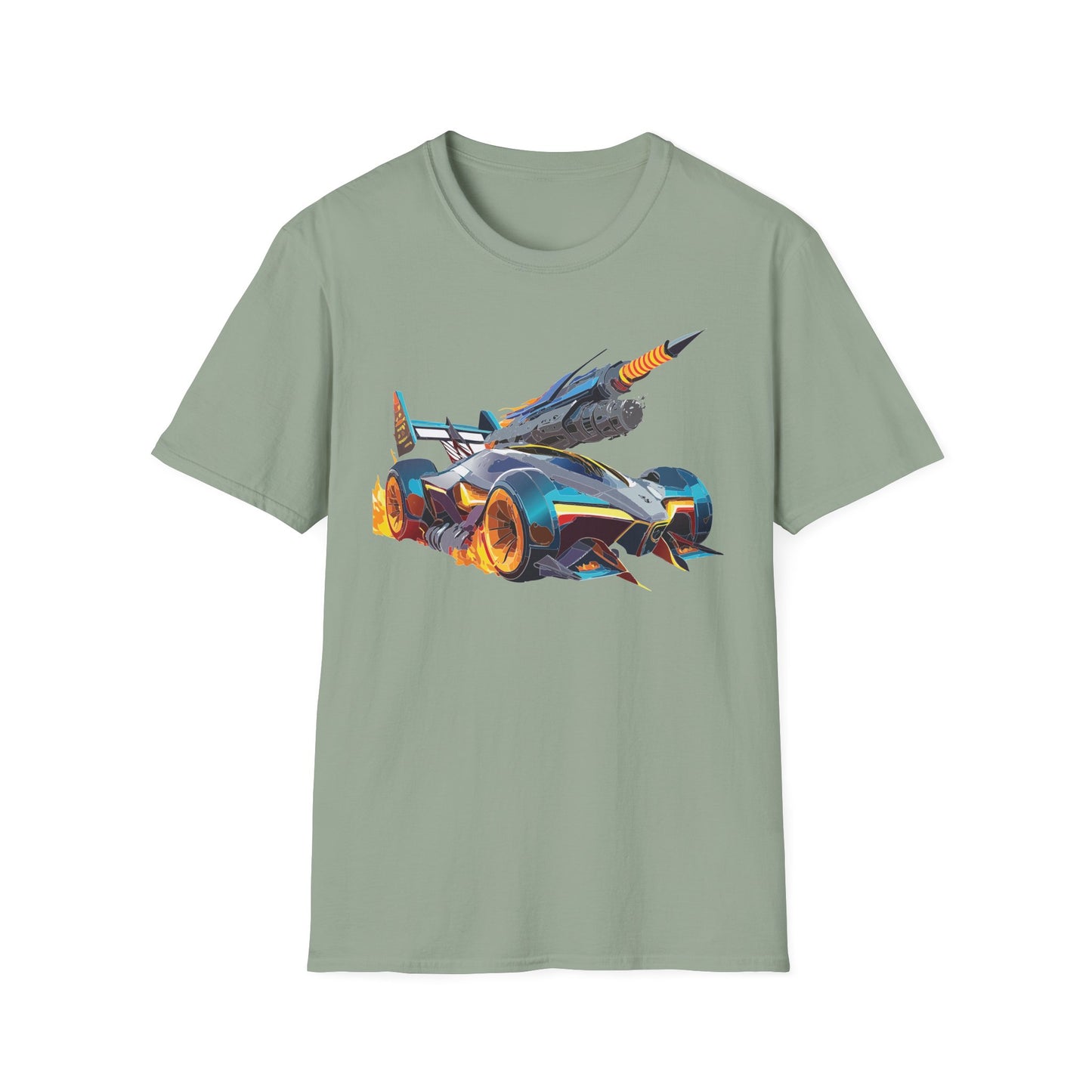 Unisex Car T Shirt Softstyle Cotton Tee With Car Design Hot Wheels Graphic Tee For Men And Women