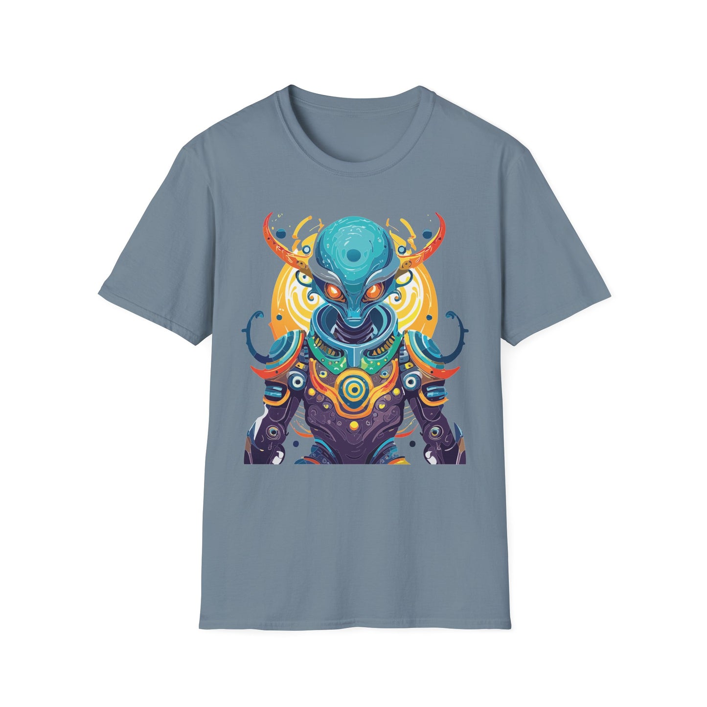 Alien T Shirt Cosmos Shirt Unisex Short Sleeve Tee With Alien Art Design Ring Spun Cotton