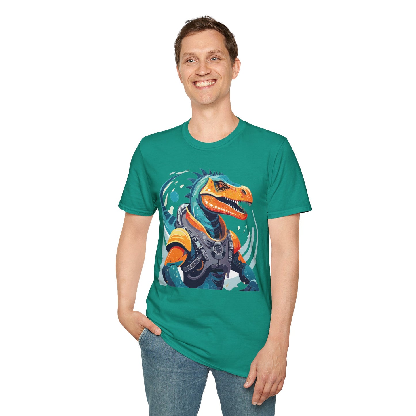 Gildan Alien Cosmos T Shirt Unisex Softstyle 64000 Cotton Tee With Alien Art Design Graphic Print