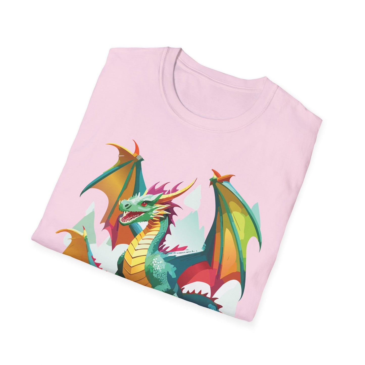 Dragon Graphic T Shirt for Men and Women Unisex Animal Design Softstyle Cotton Tee Premium Quality