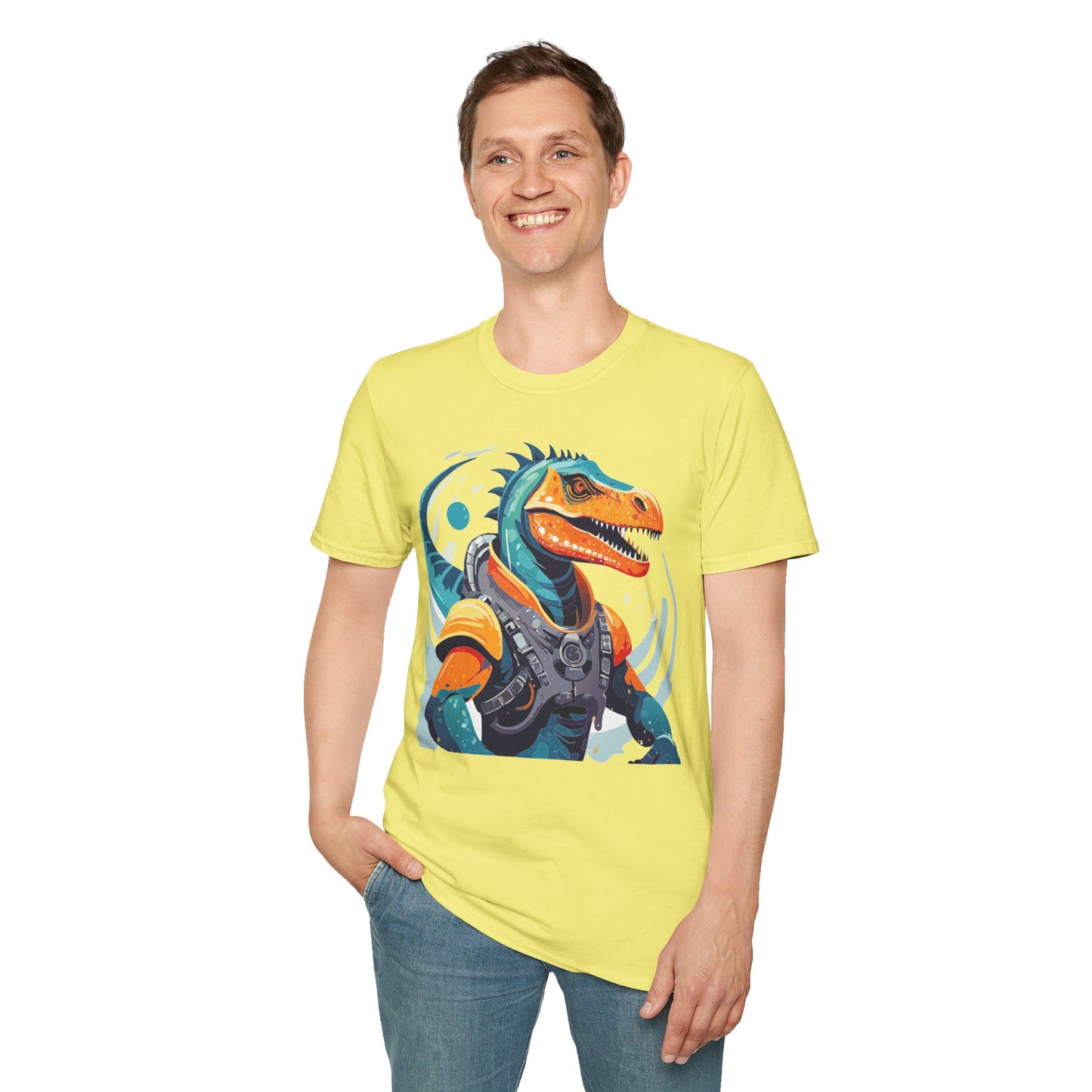 Gildan Alien Cosmos T Shirt Unisex Softstyle 64000 Cotton Tee With Alien Art Design Graphic Print