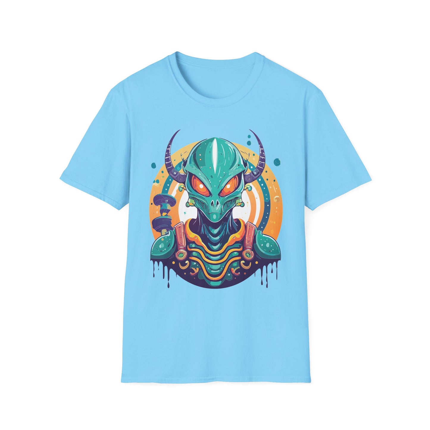 Alien T Shirt Cosmos Shirt Unisex Softstyle Tee 100 Percent Ring Spun Cotton Short Sleeve