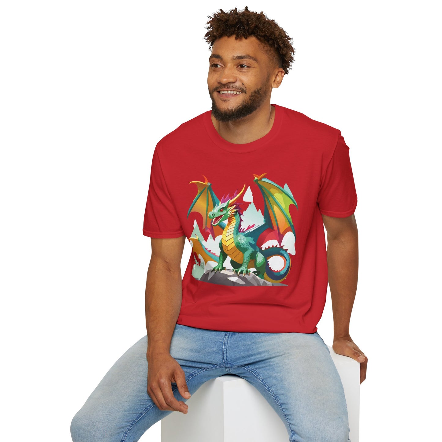 Dragon Graphic T Shirt for Men and Women Unisex Animal Design Softstyle Cotton Tee Premium Quality