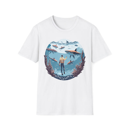 Ocean Tee Shirt, Ocean Shirt, Shirt with Ocean, U boat Tees, Shirt with U-Boat
