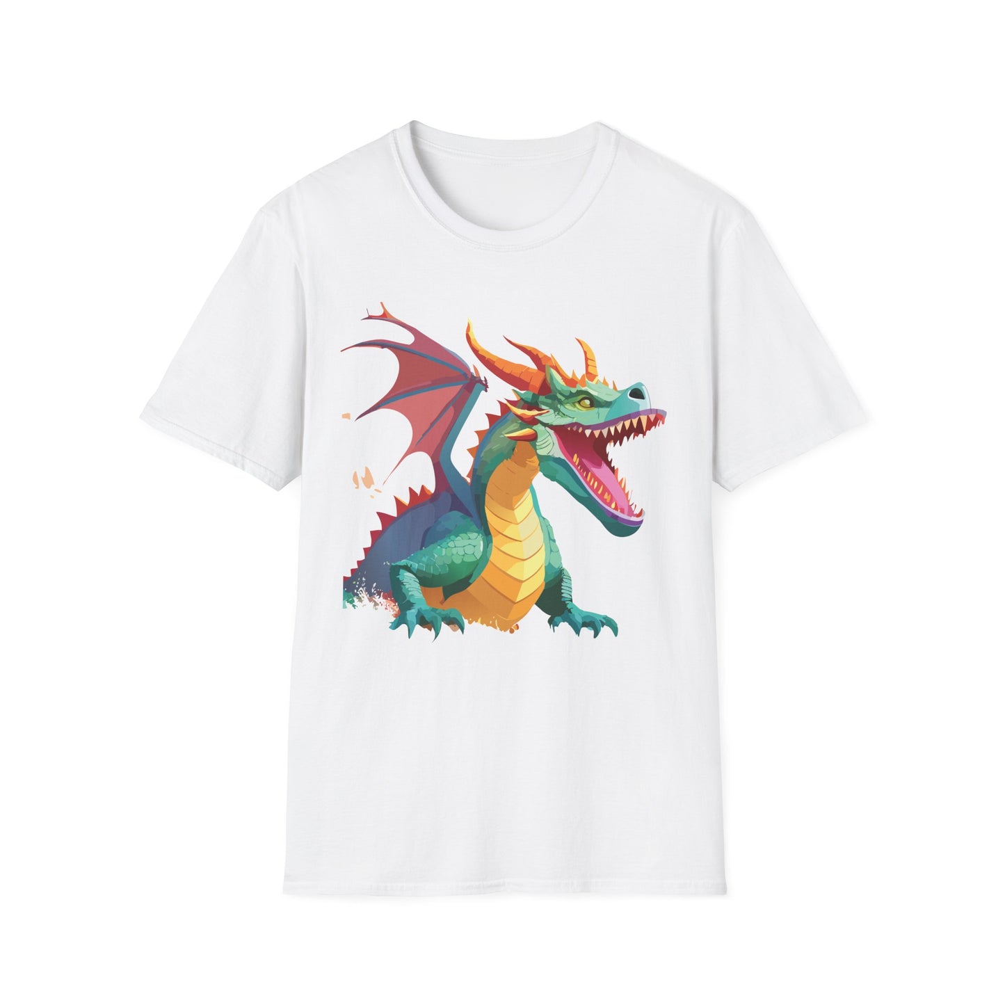 Dragon Graphic T Shirt Unisex Softstyle Cotton Tee Dragon Art Shirt For Men Women
