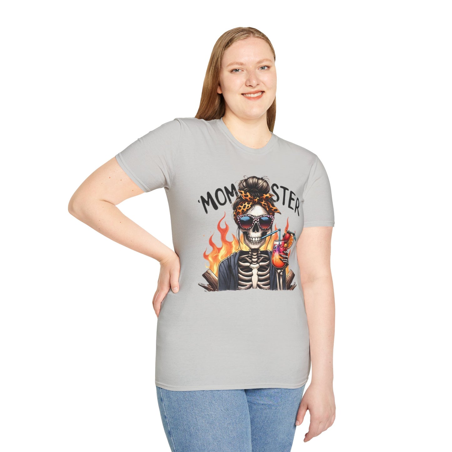 Skull Tee Shirt Unisex Skeleton Shirt Softstyle Gildan 100 Percent Cotton Graphic Tee