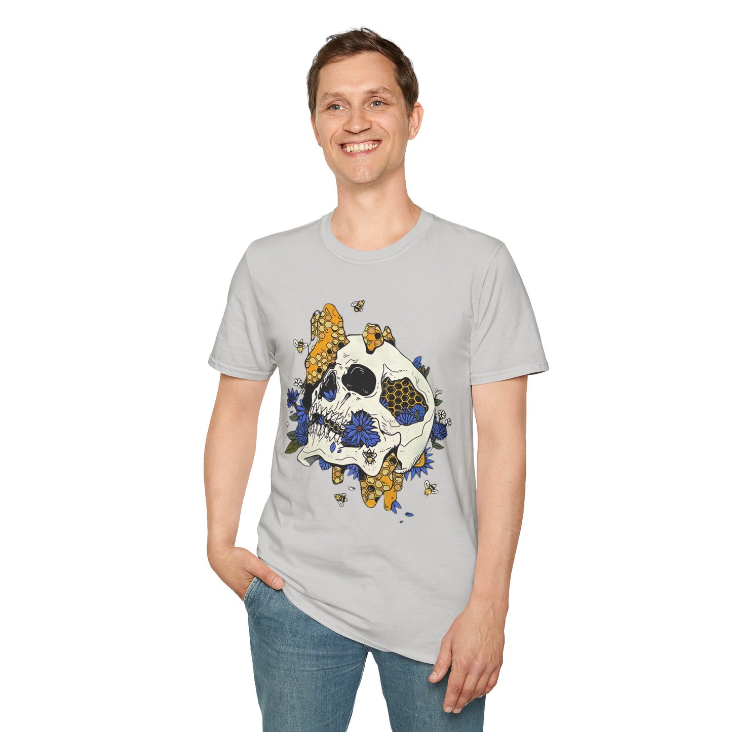 Skull Tee Shirt, Skeleton Shirt, Shirt with Skull, Shirt with Skeleton