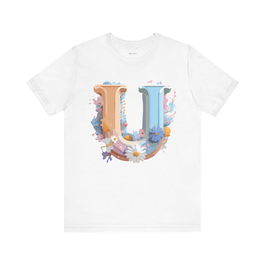 Letter Shirt, Letter U Shirt