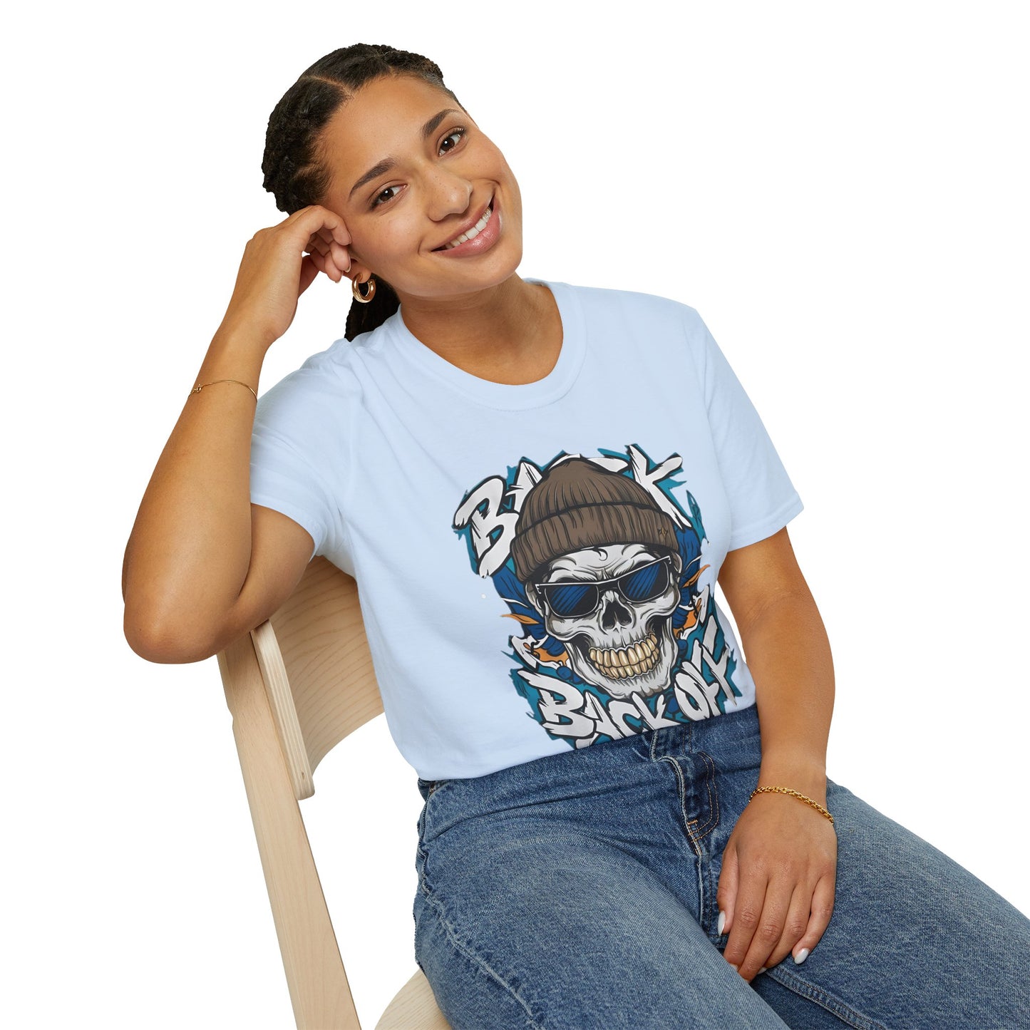Gildan Softstyle Skull Tee Shirt Unisex Skeleton Design 100 Percent Cotton Graphic Tee