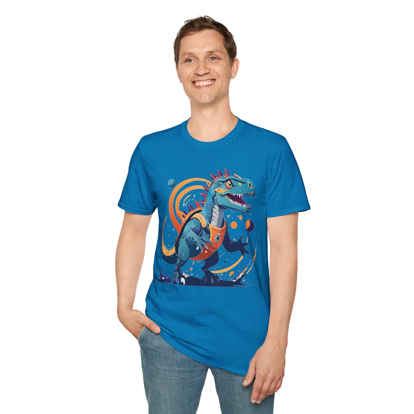 Unisex Alien T Shirt Cosmos Tee With Alien Design Gildan Softstyle 64000 Ring Spun Cotton