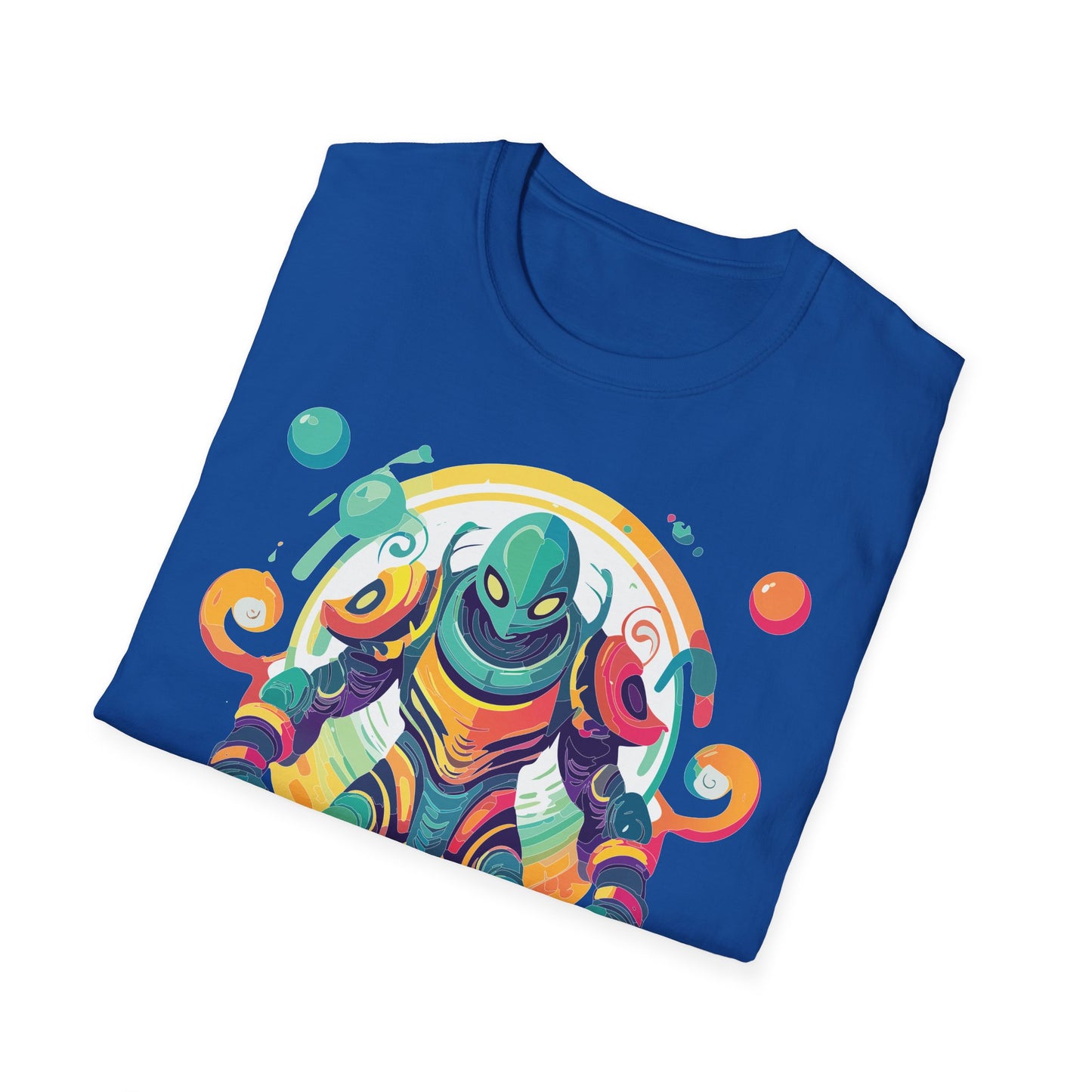 Cosmos Alien T Shirt Unisex Softstyle 64000 with Art Design Durable Comfort Artwork Tee