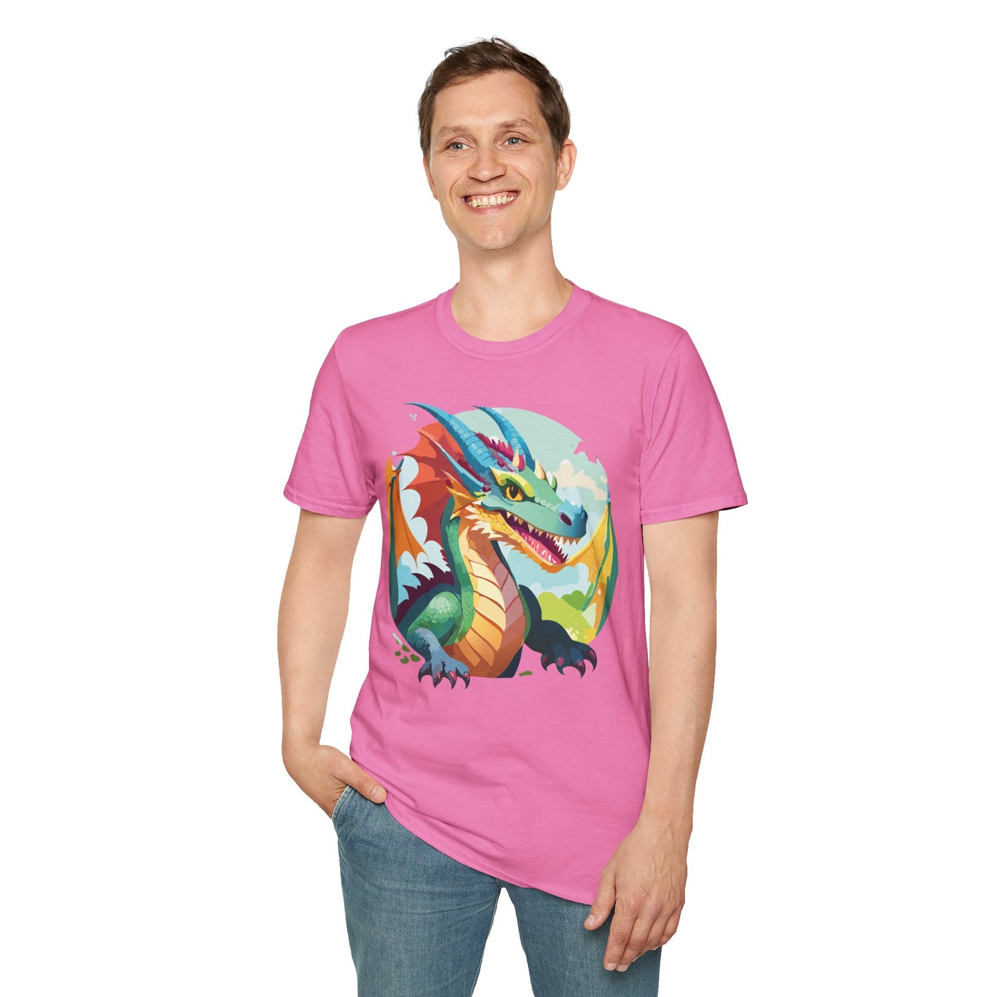 Dragon T Shirt, Dragon Shirt, Shirt with Animals, Animal Shirt