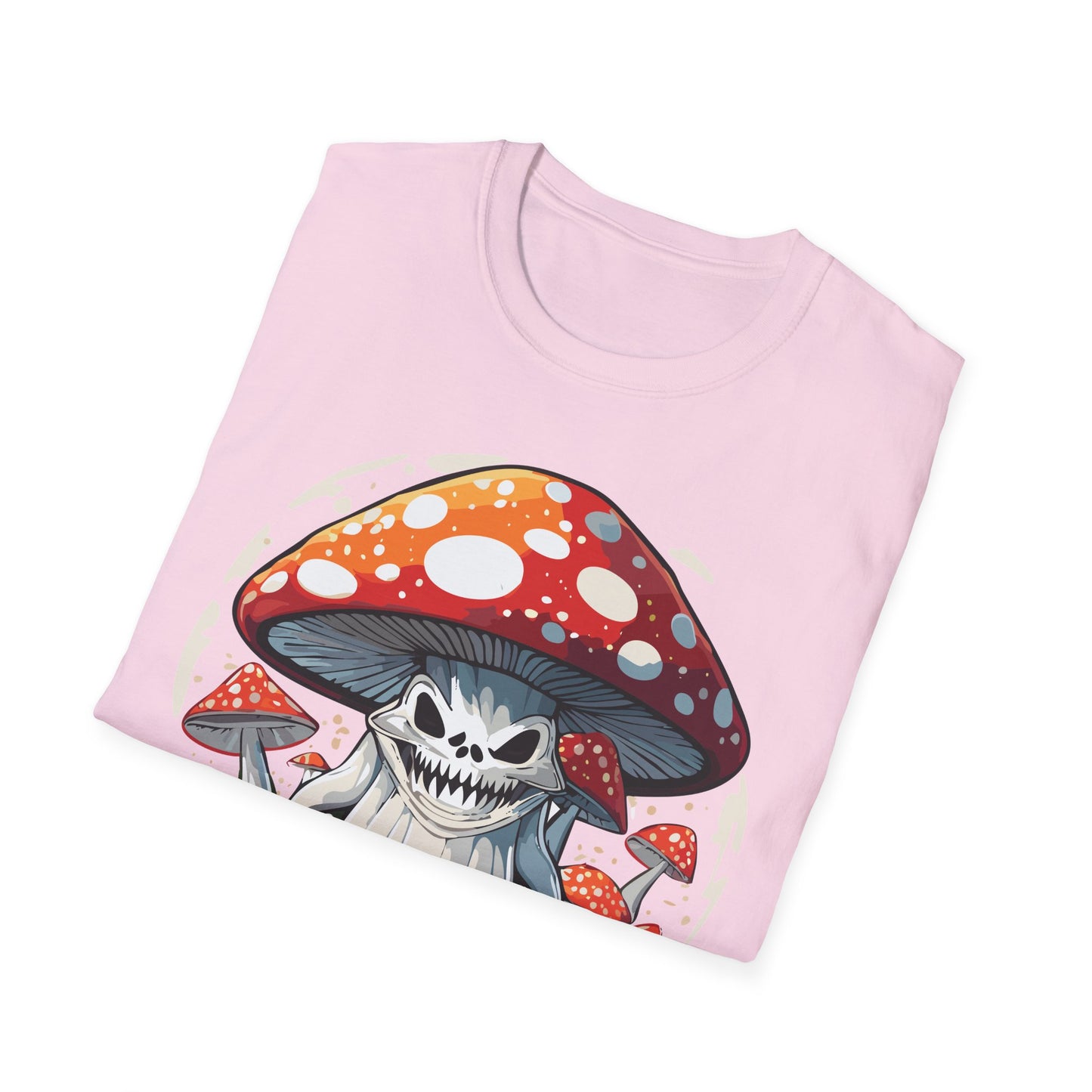 Mashroom Tee Shirt Unisex Softstyle 64000 100 Percent Ring Spun Cotton Funny Mashroom Fungus Design